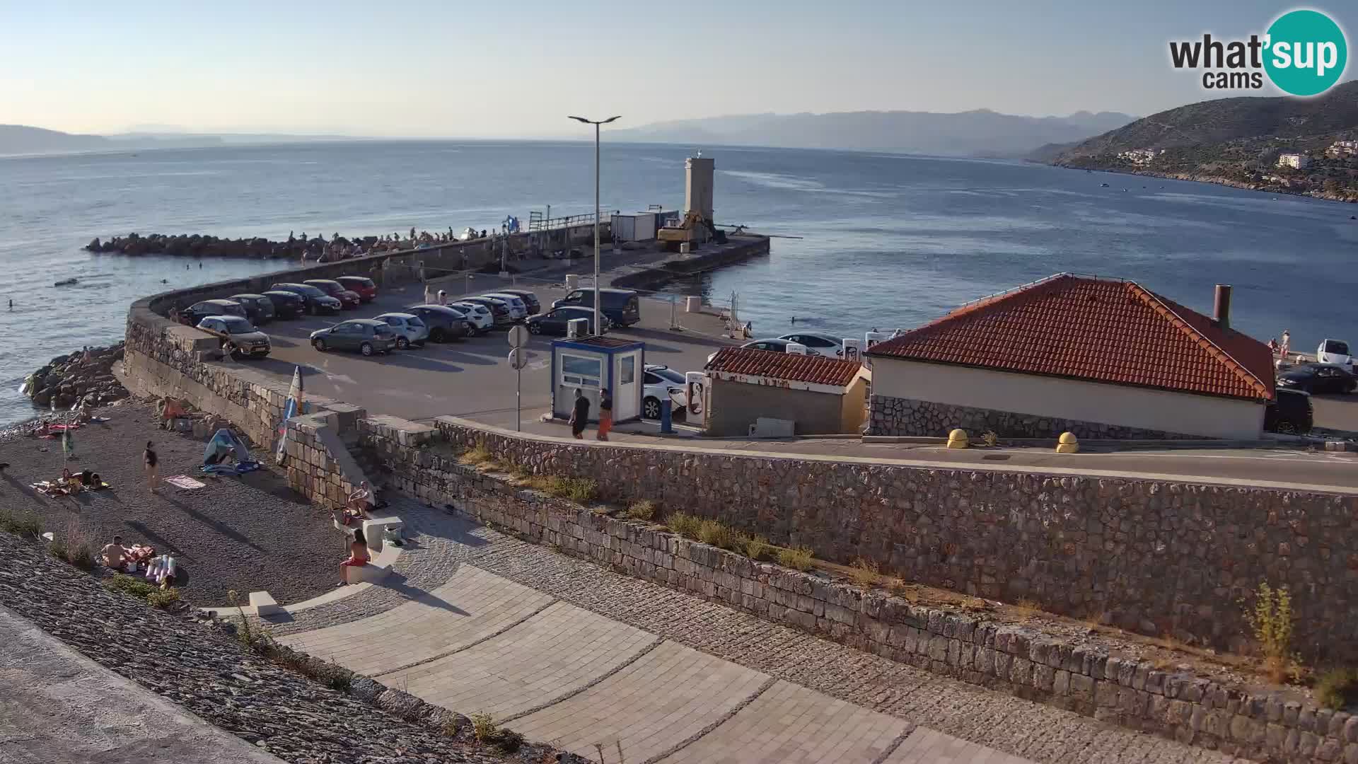 Webcam puerto de Senj – Rompeolas y faro en directo