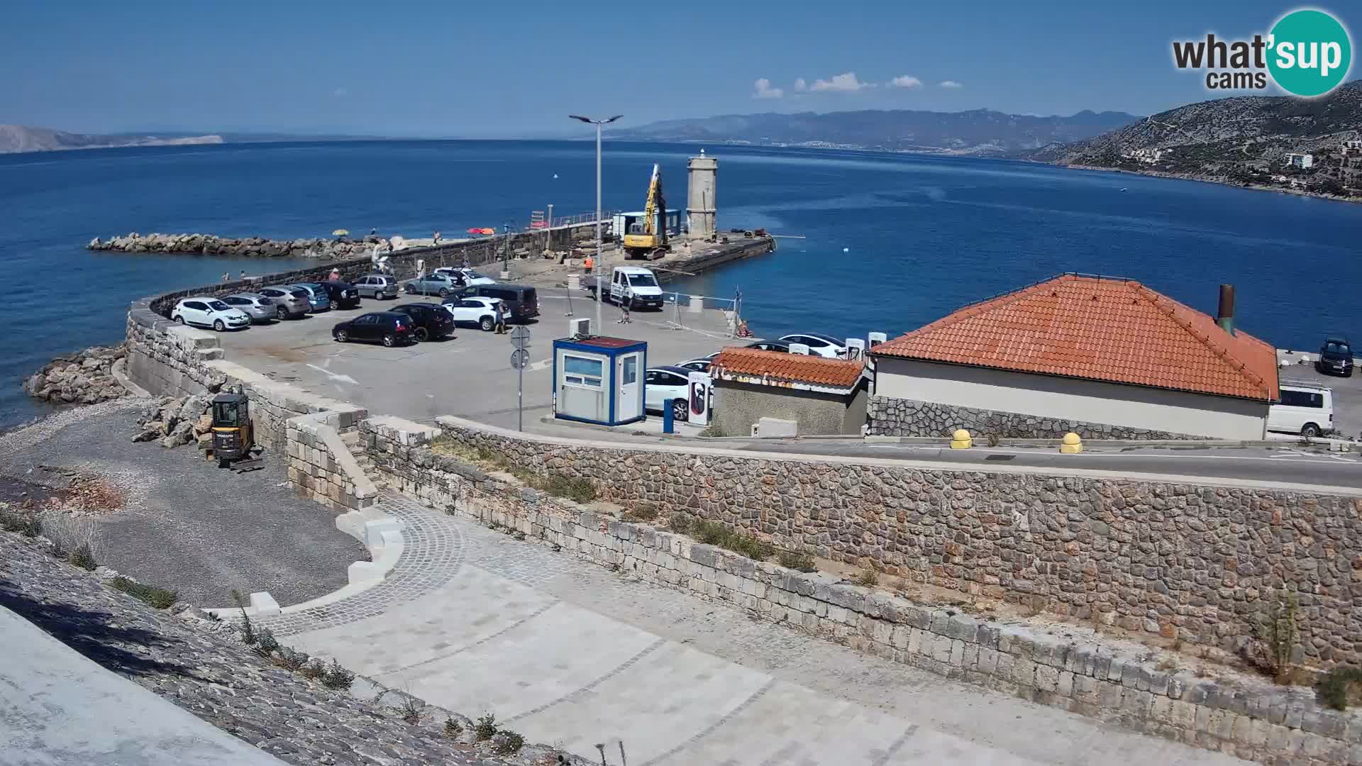 Senj Hafen Webcam – Wellenbrecher & Leuchtturm Liveblick