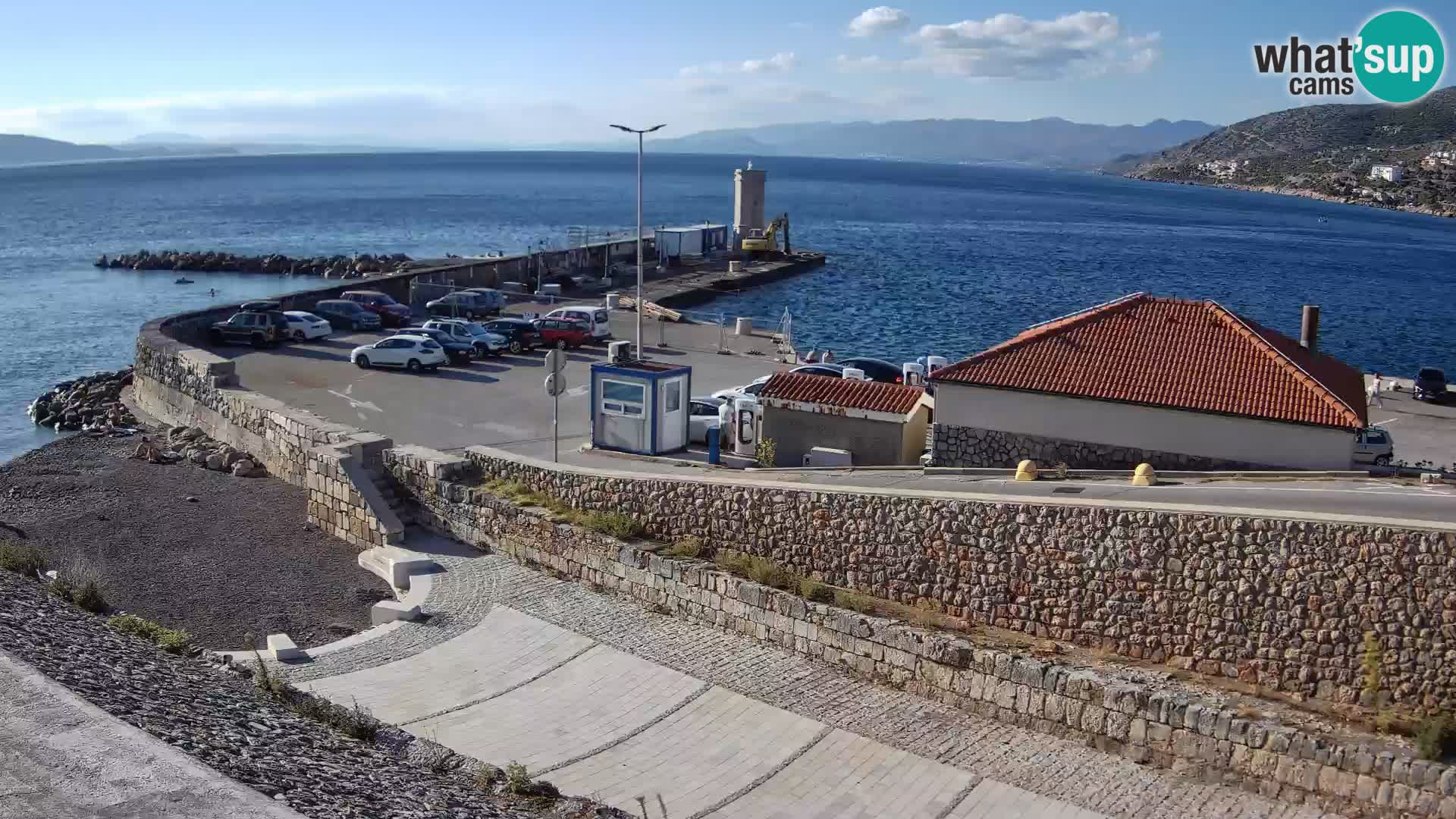 Web kamera Senj luka – Lukobran i svjetionik uživo