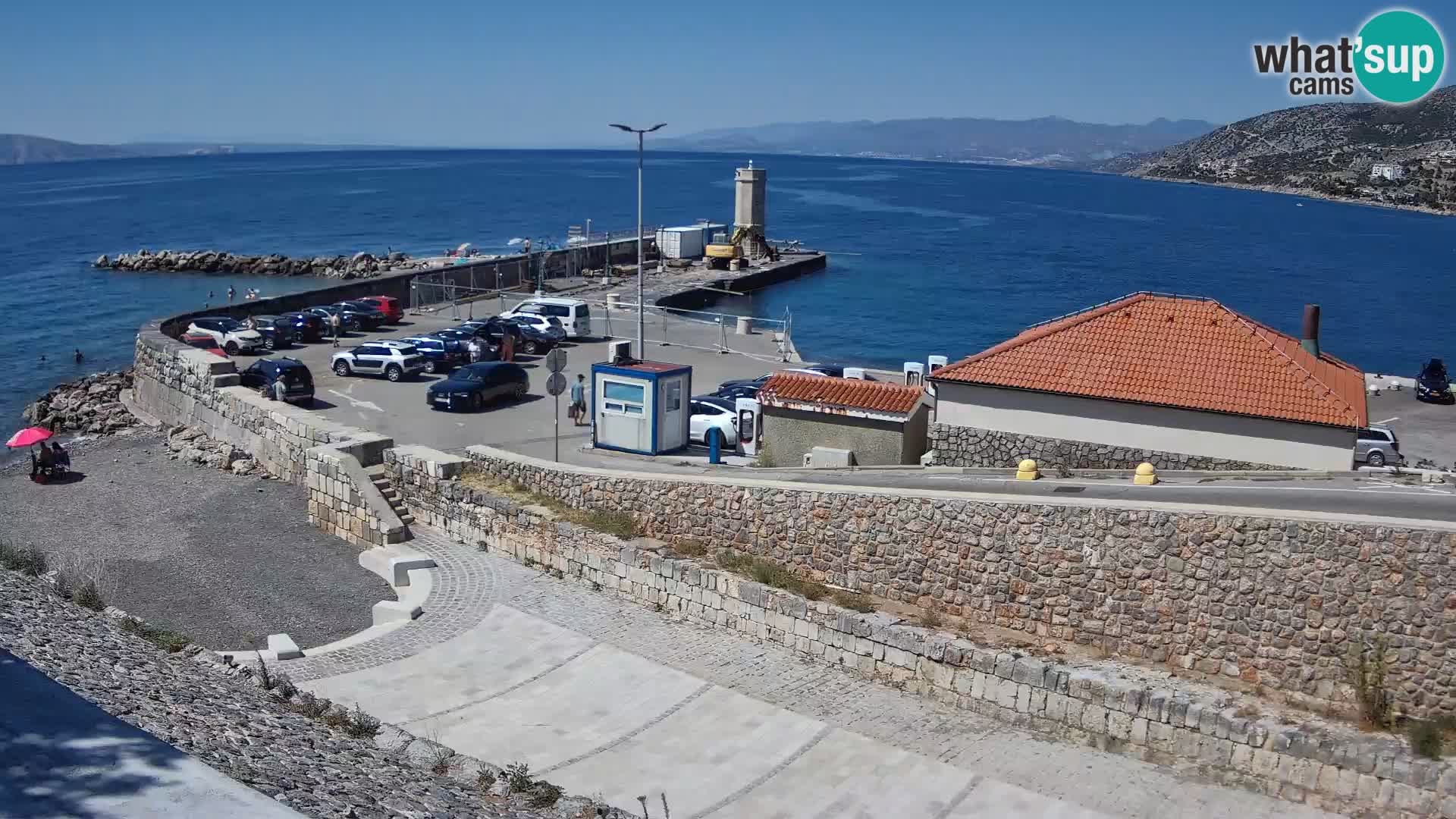 Senj Harbour Webcam – Breakwater & Lighthouse Live View