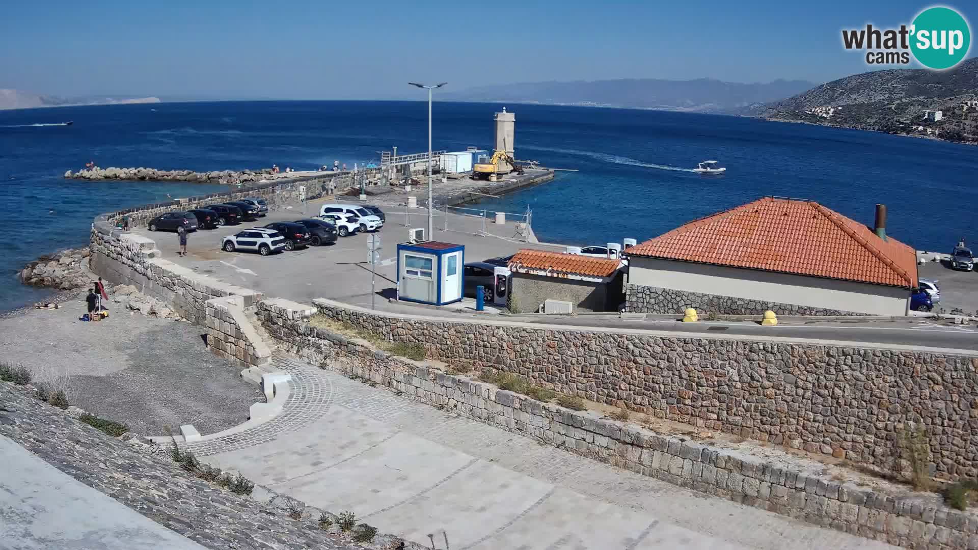 Senj Hafen Webcam – Wellenbrecher & Leuchtturm Liveblick