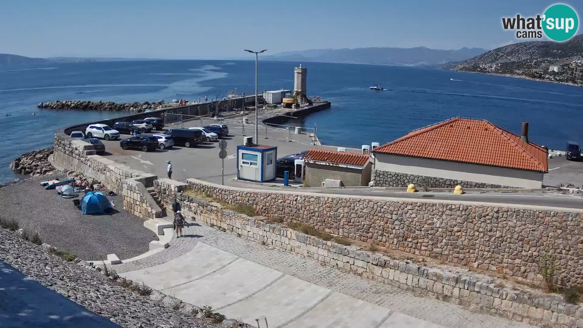 Webcam Porto di Segna – Frangiflutti e Faro in diretta