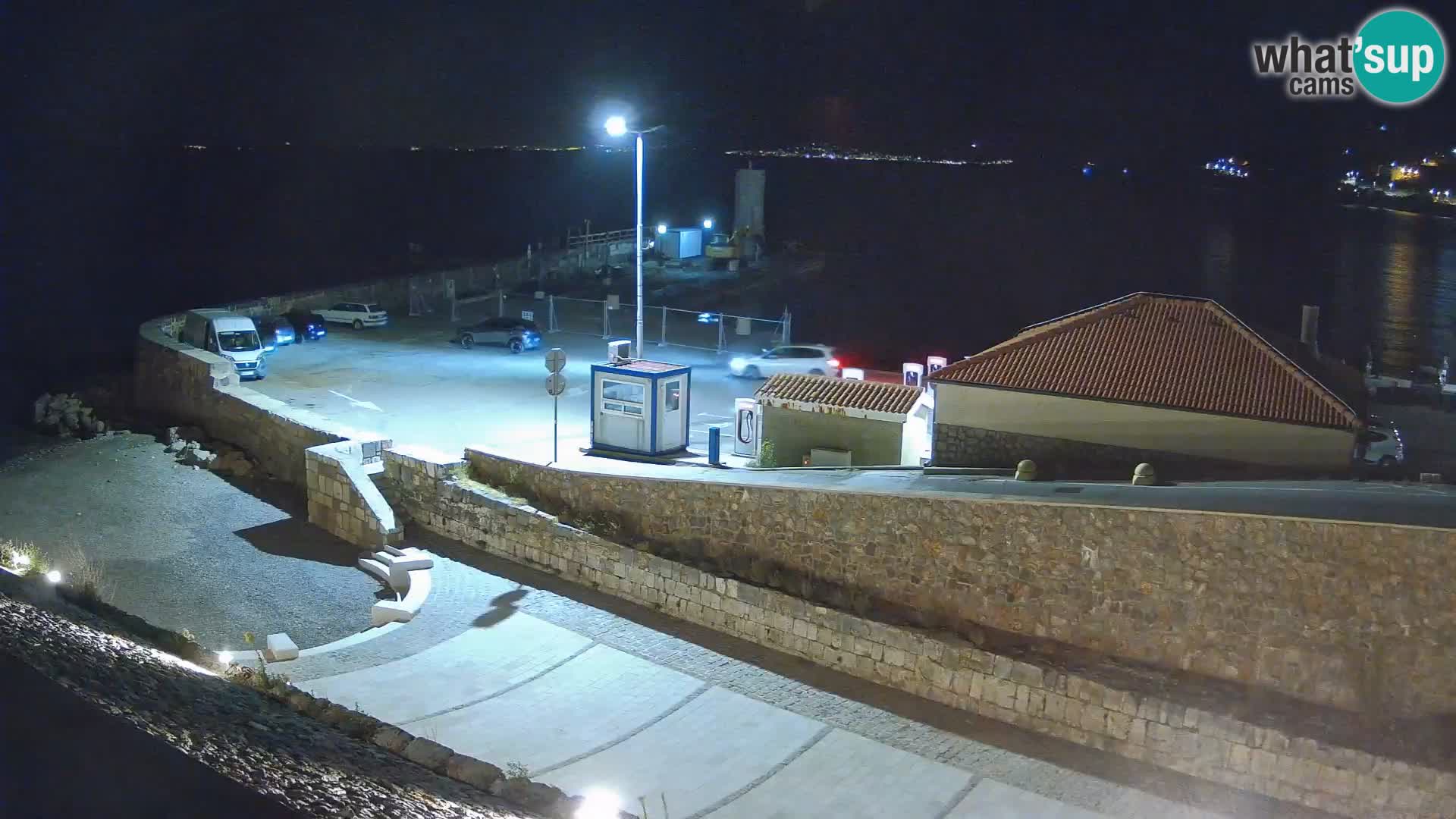Webcam port de Senj – Vue sur la jetée et le phare