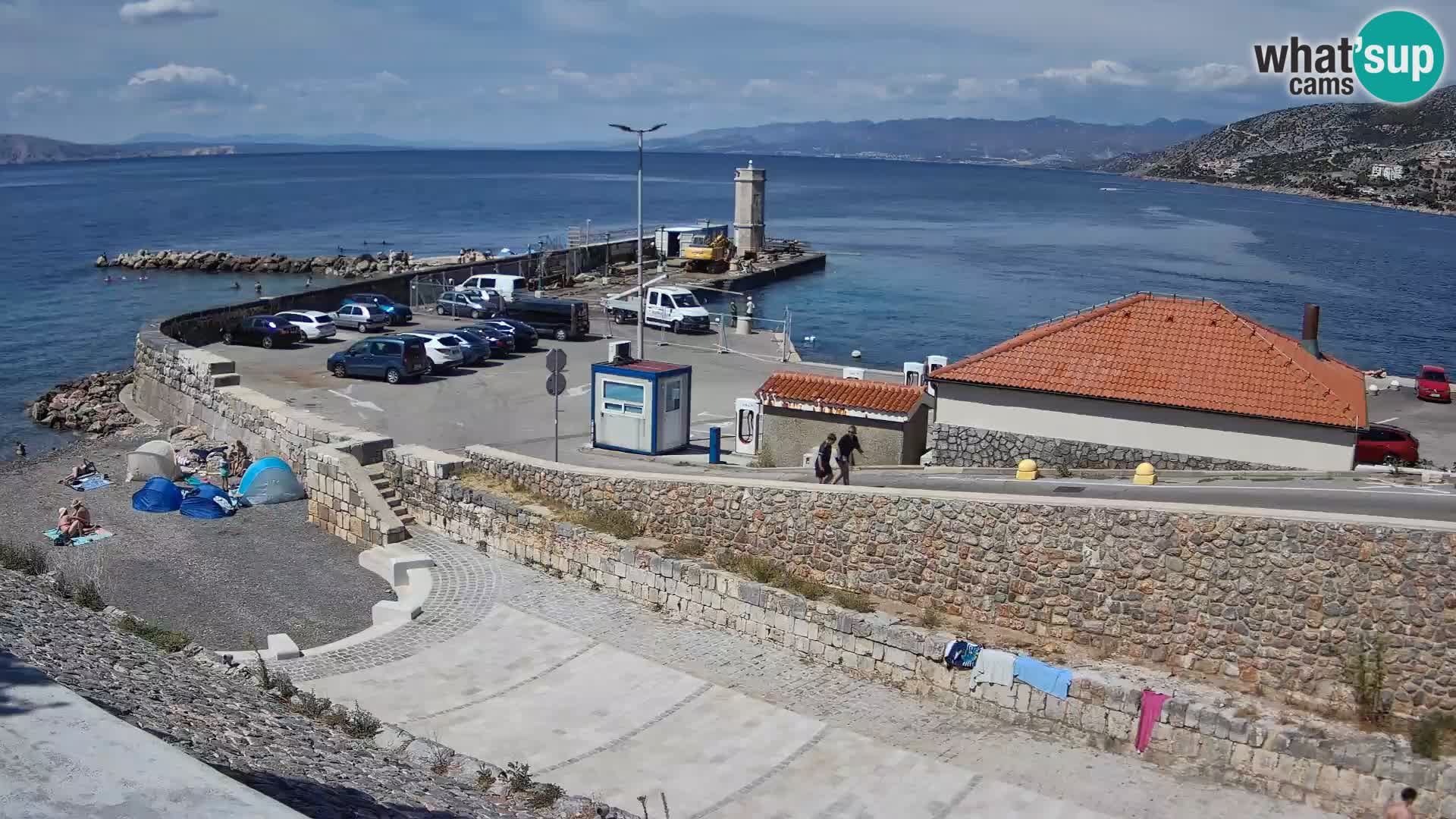 Senj Harbour Webcam – Breakwater & Lighthouse Live View