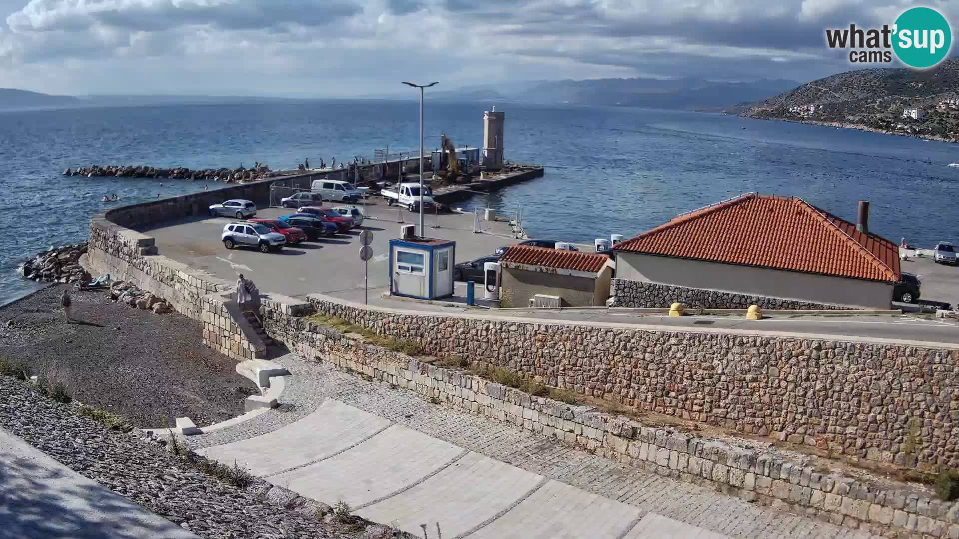 Web kamera Senj luka – Lukobran i svjetionik uživo