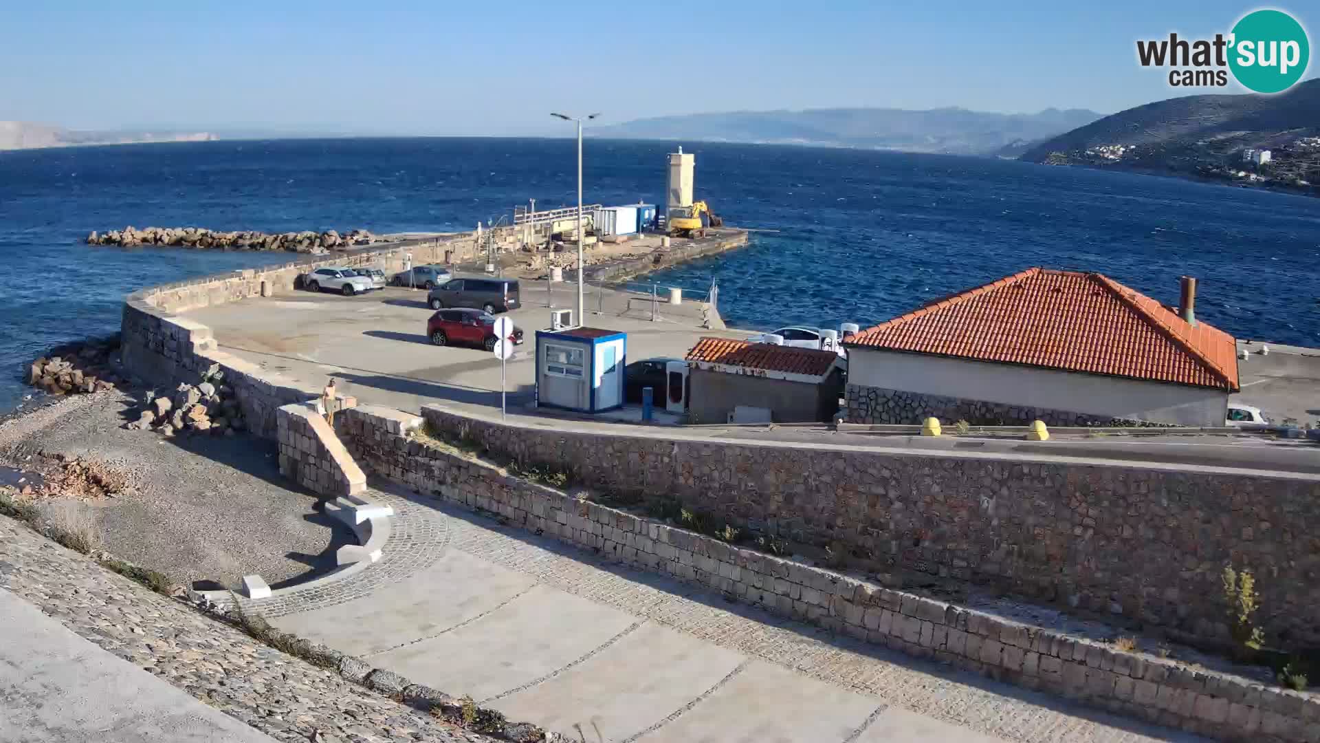 Webcam puerto de Senj – Rompeolas y faro en directo