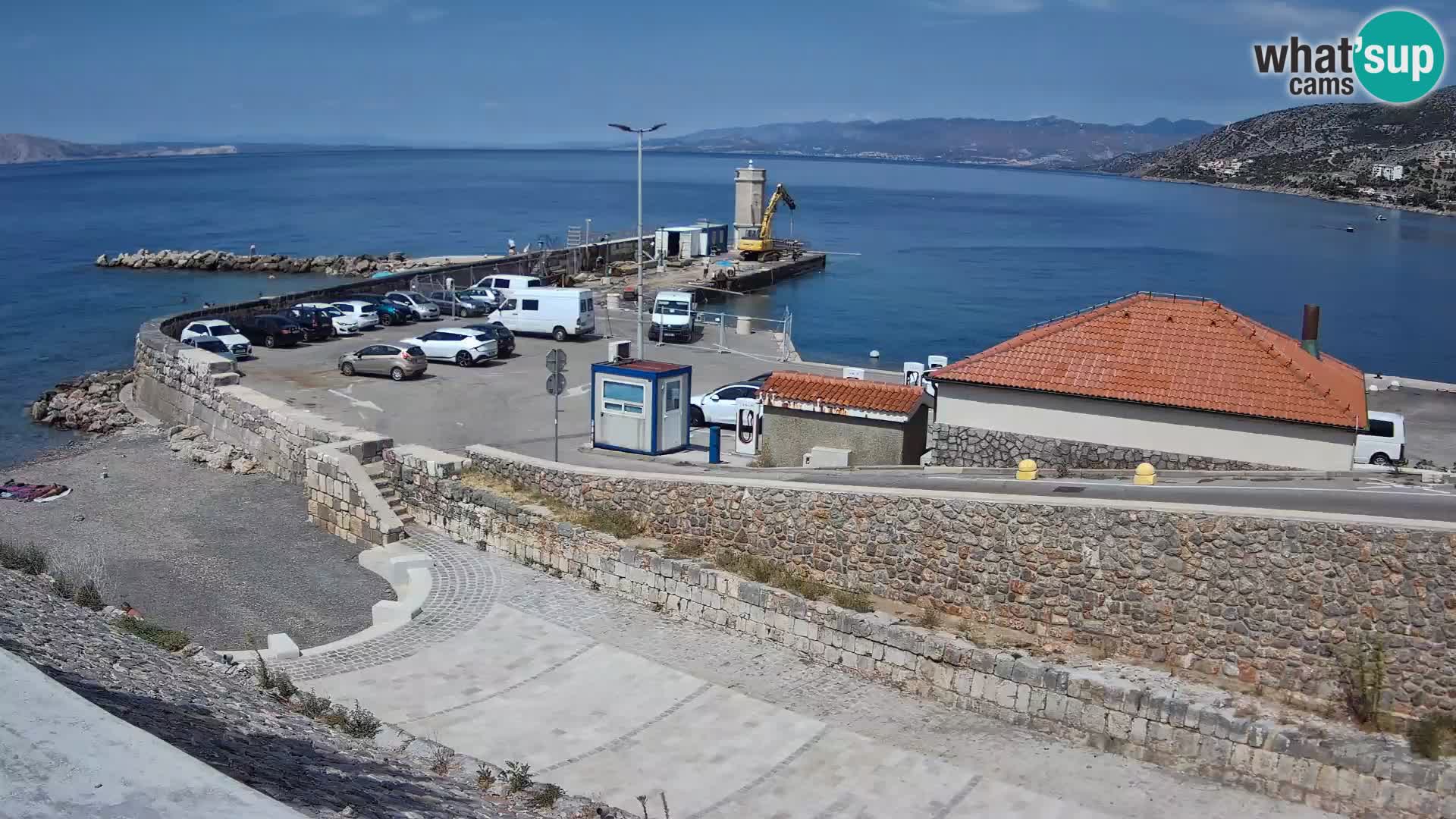 Senj Harbour Webcam – Breakwater & Lighthouse Live View