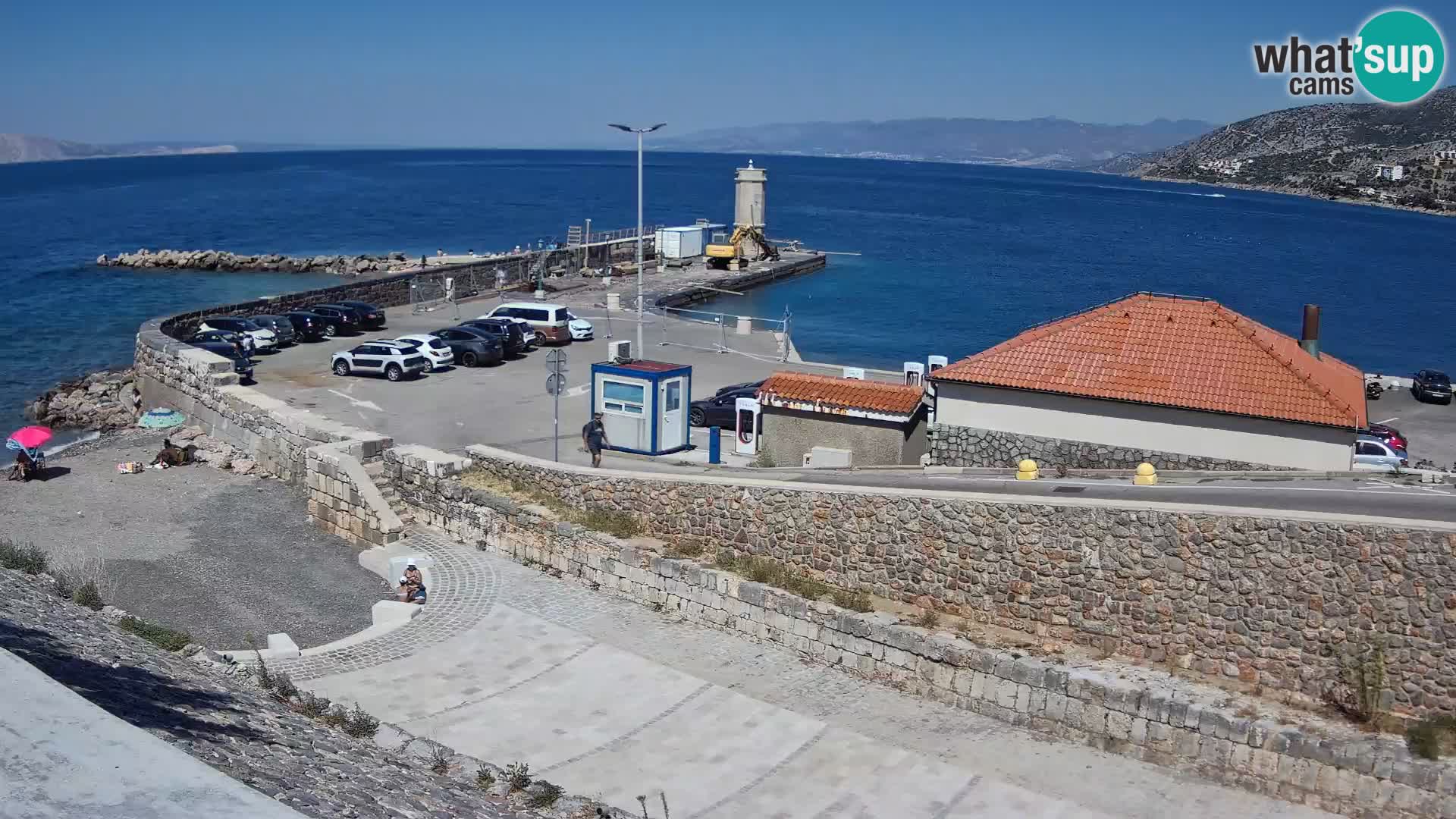Webcam puerto de Senj – Rompeolas y faro en directo