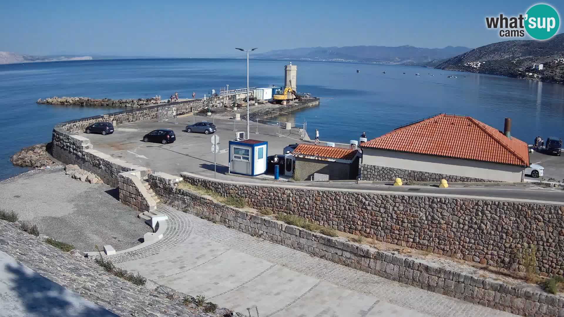 Senj Hafen Webcam – Wellenbrecher & Leuchtturm Liveblick