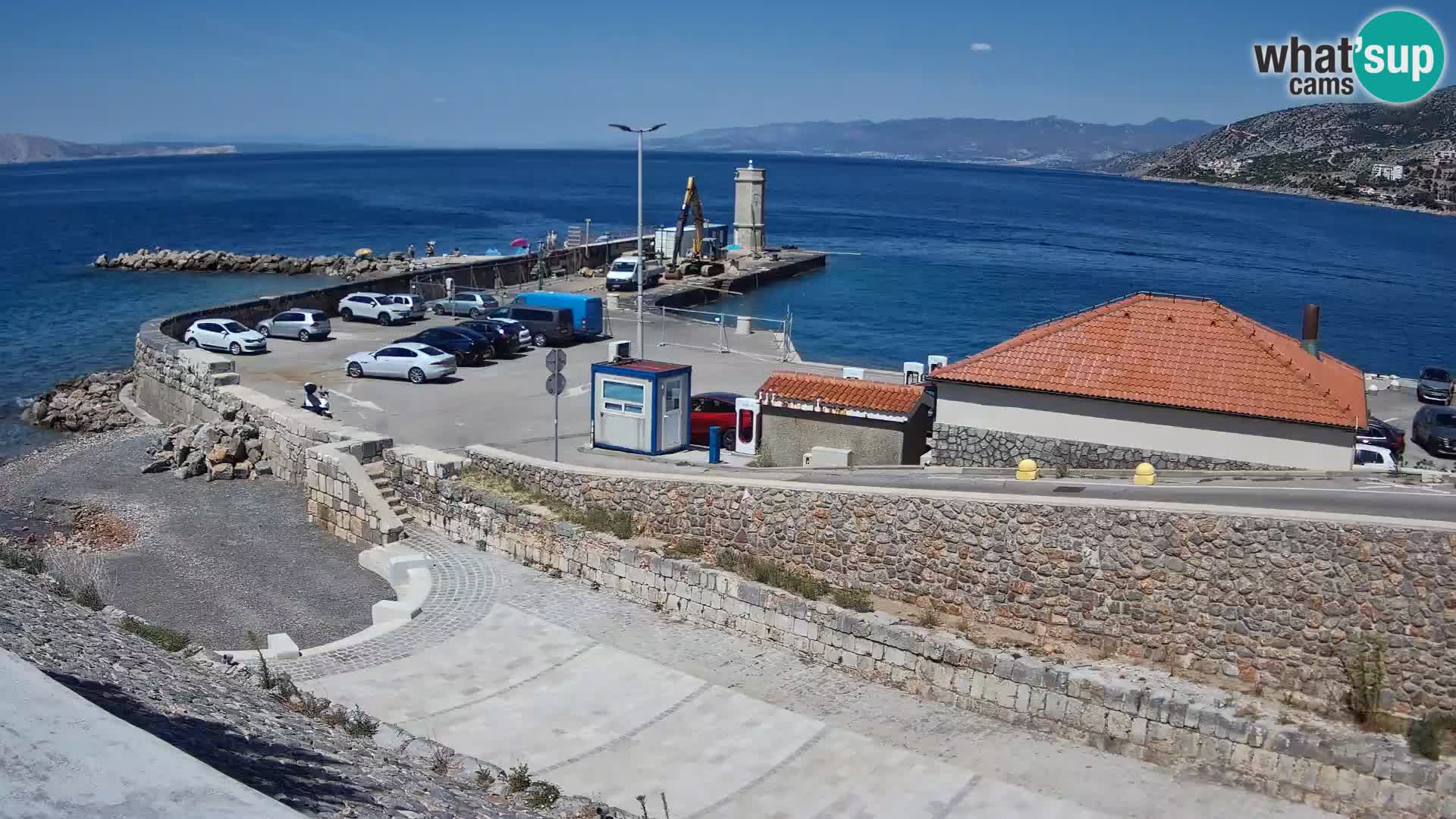 Webcam puerto de Senj – Rompeolas y faro en directo