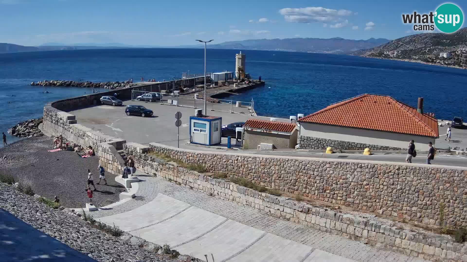 Senj Harbour Webcam – Breakwater & Lighthouse Live View