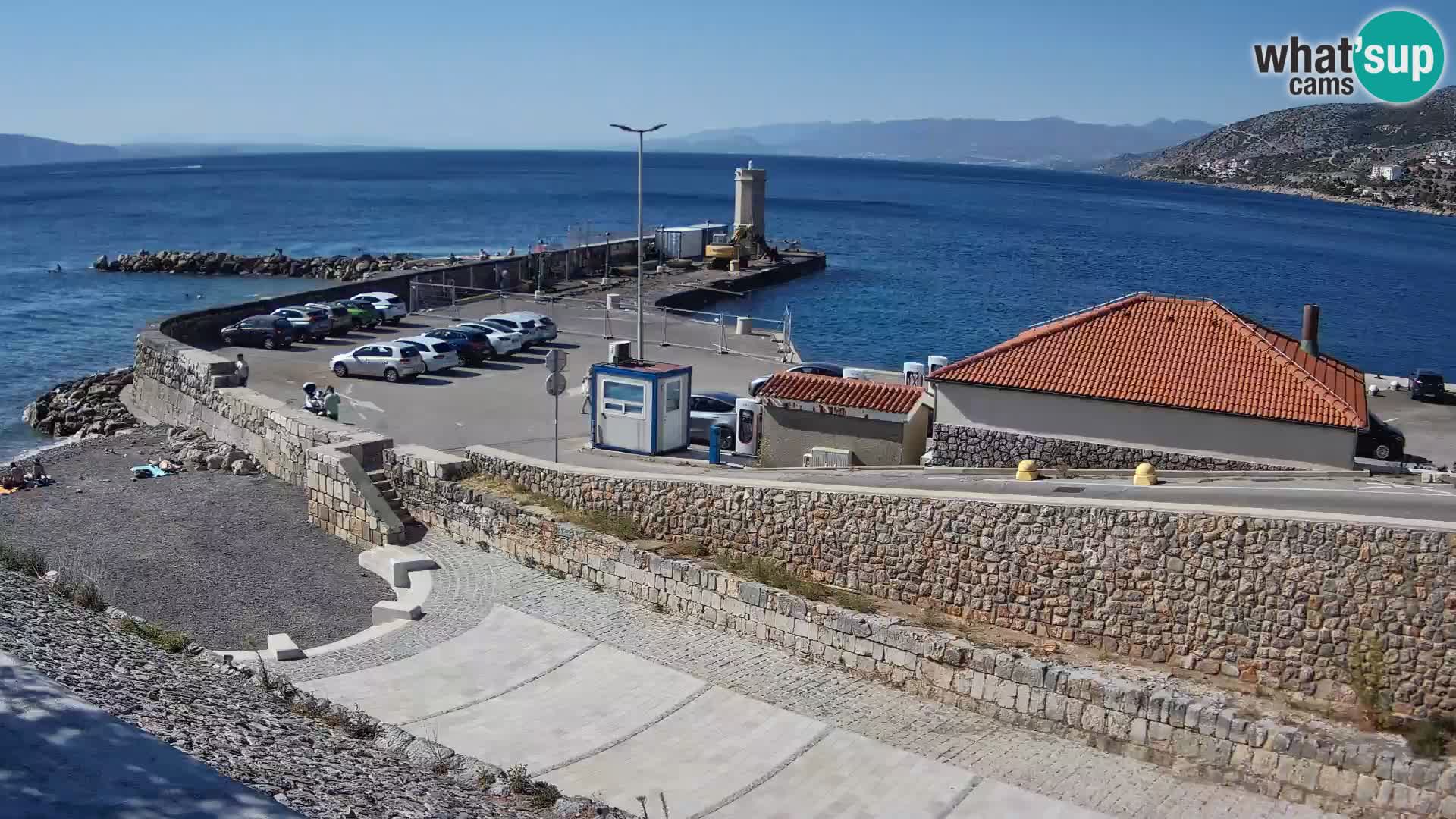 Web kamera Senj luka – Lukobran i svjetionik uživo
