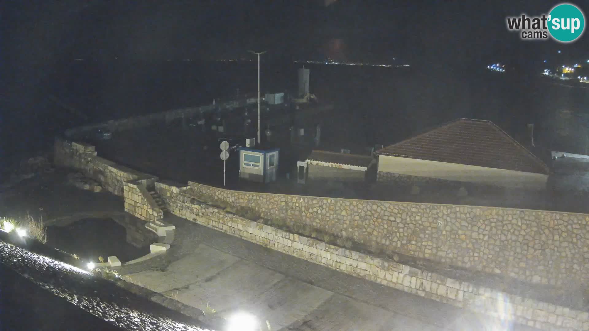 Senj Hafen Webcam – Wellenbrecher & Leuchtturm Liveblick