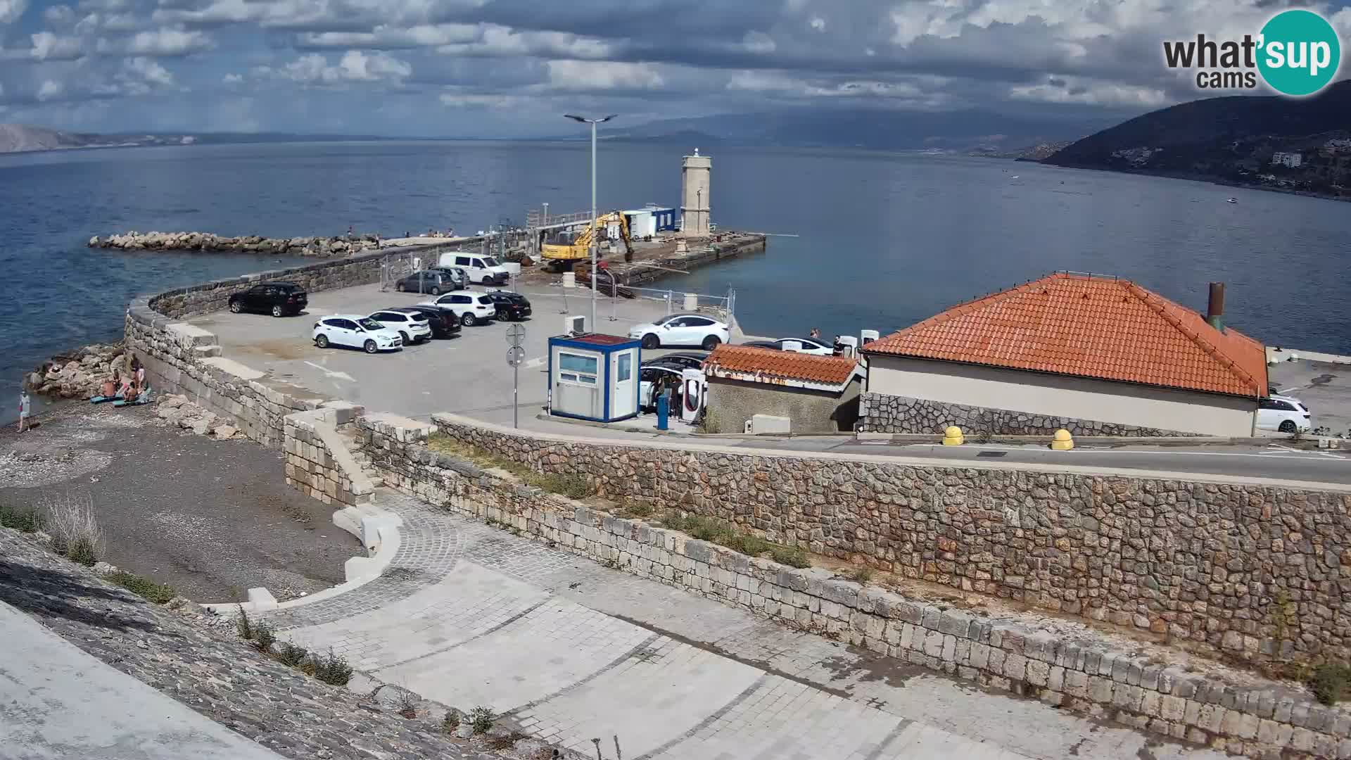 Senj Hafen Webcam – Wellenbrecher & Leuchtturm Liveblick