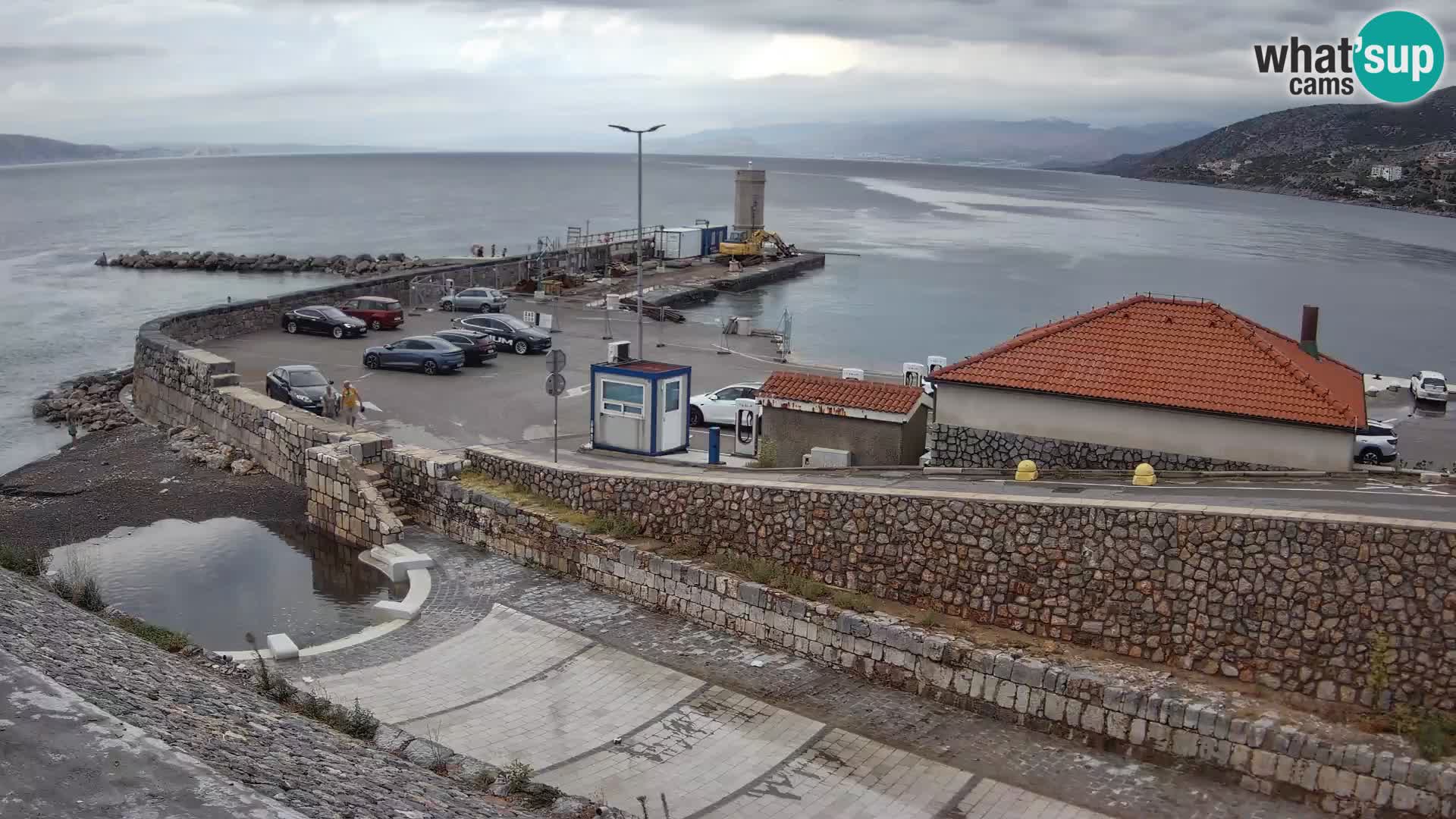 Senj Hafen Webcam – Wellenbrecher & Leuchtturm Liveblick