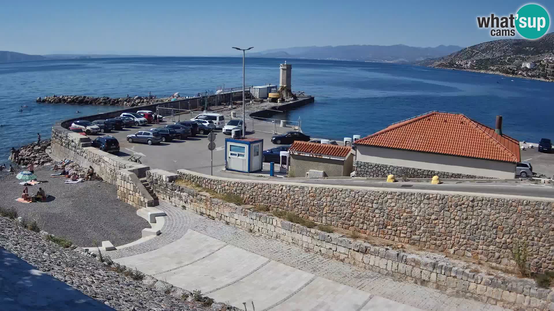Senj Harbour Webcam – Breakwater & Lighthouse Live View