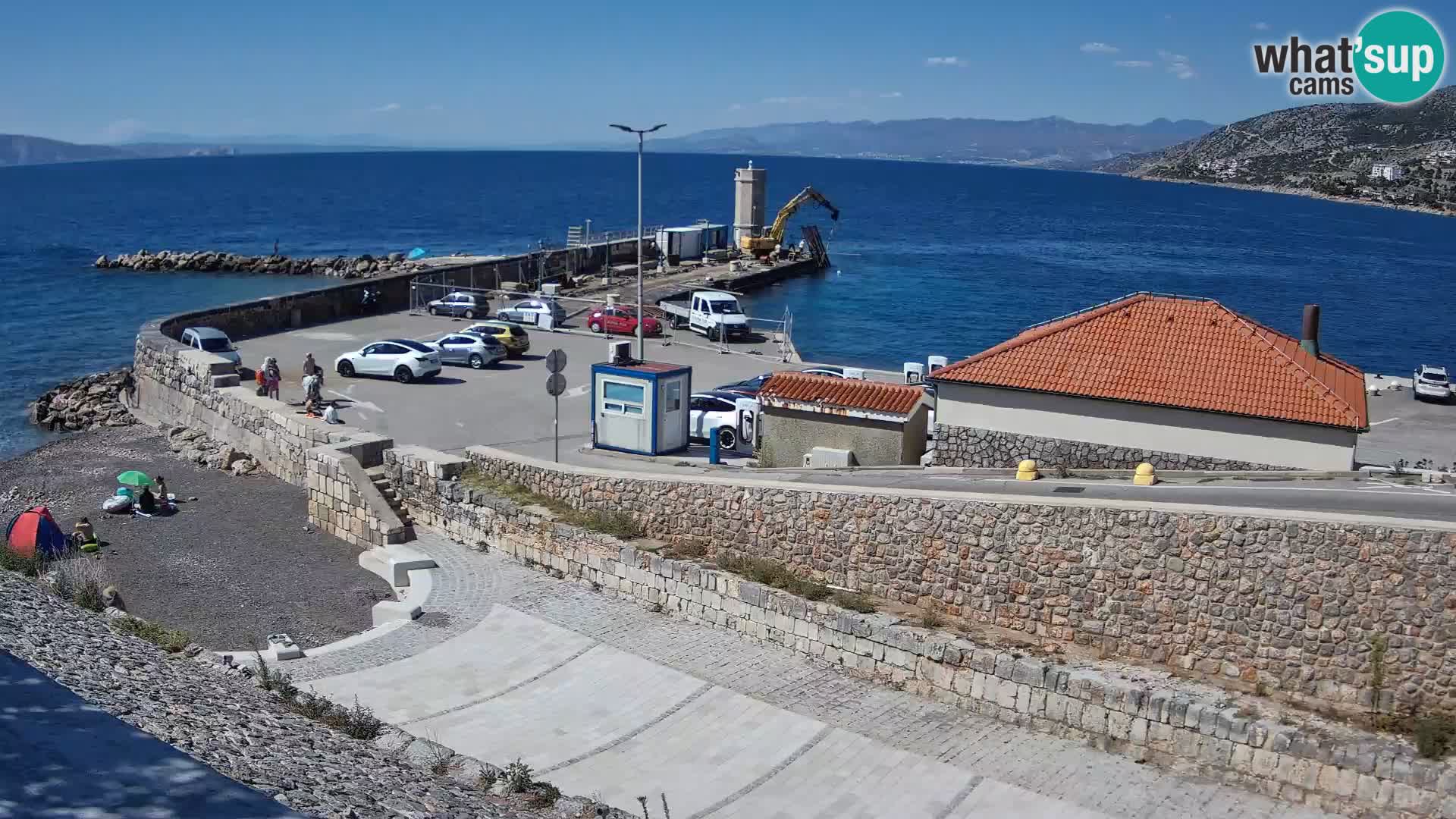 Webcam puerto de Senj – Rompeolas y faro en directo