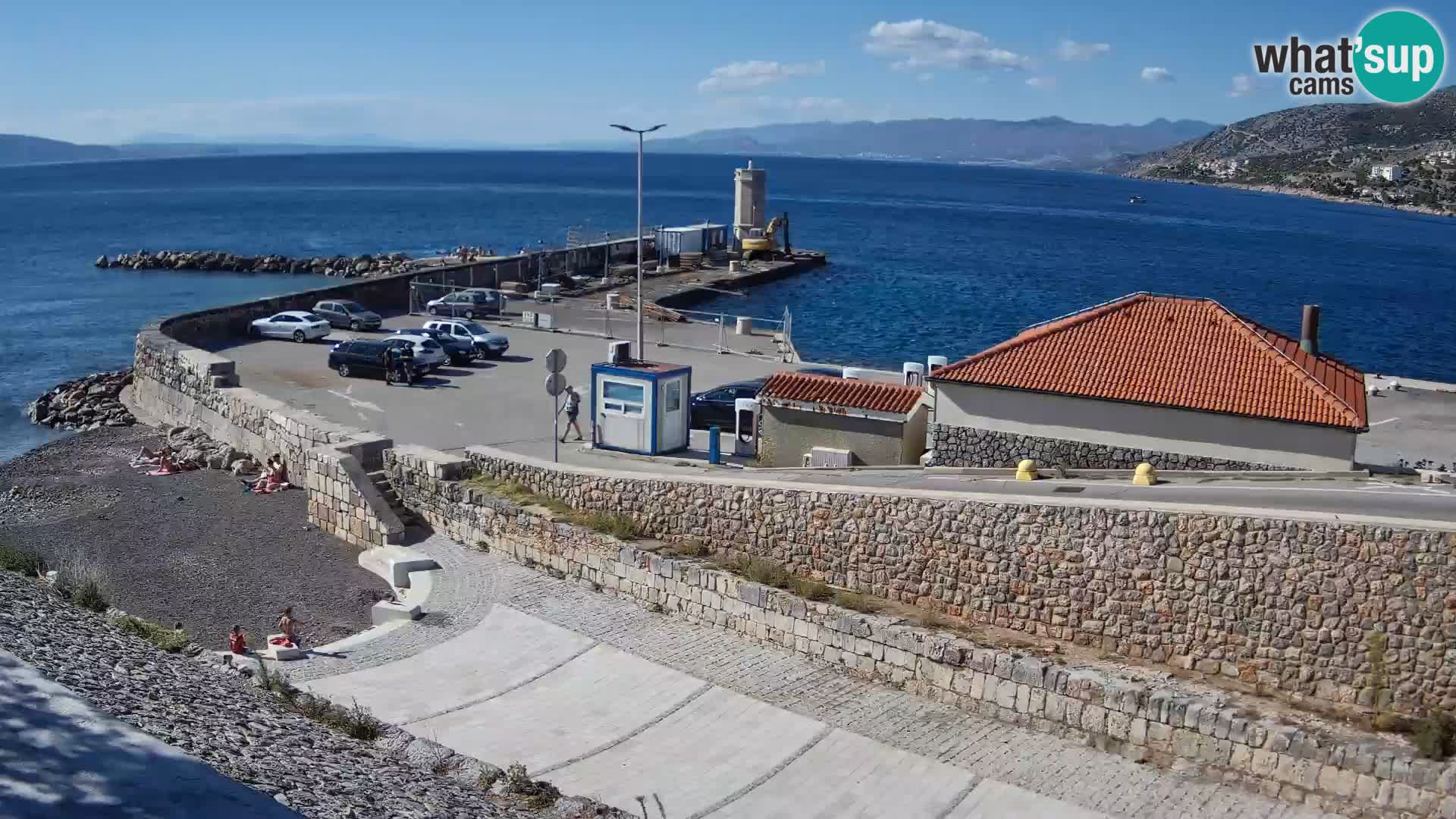 Senj Harbour Webcam – Breakwater & Lighthouse Live View