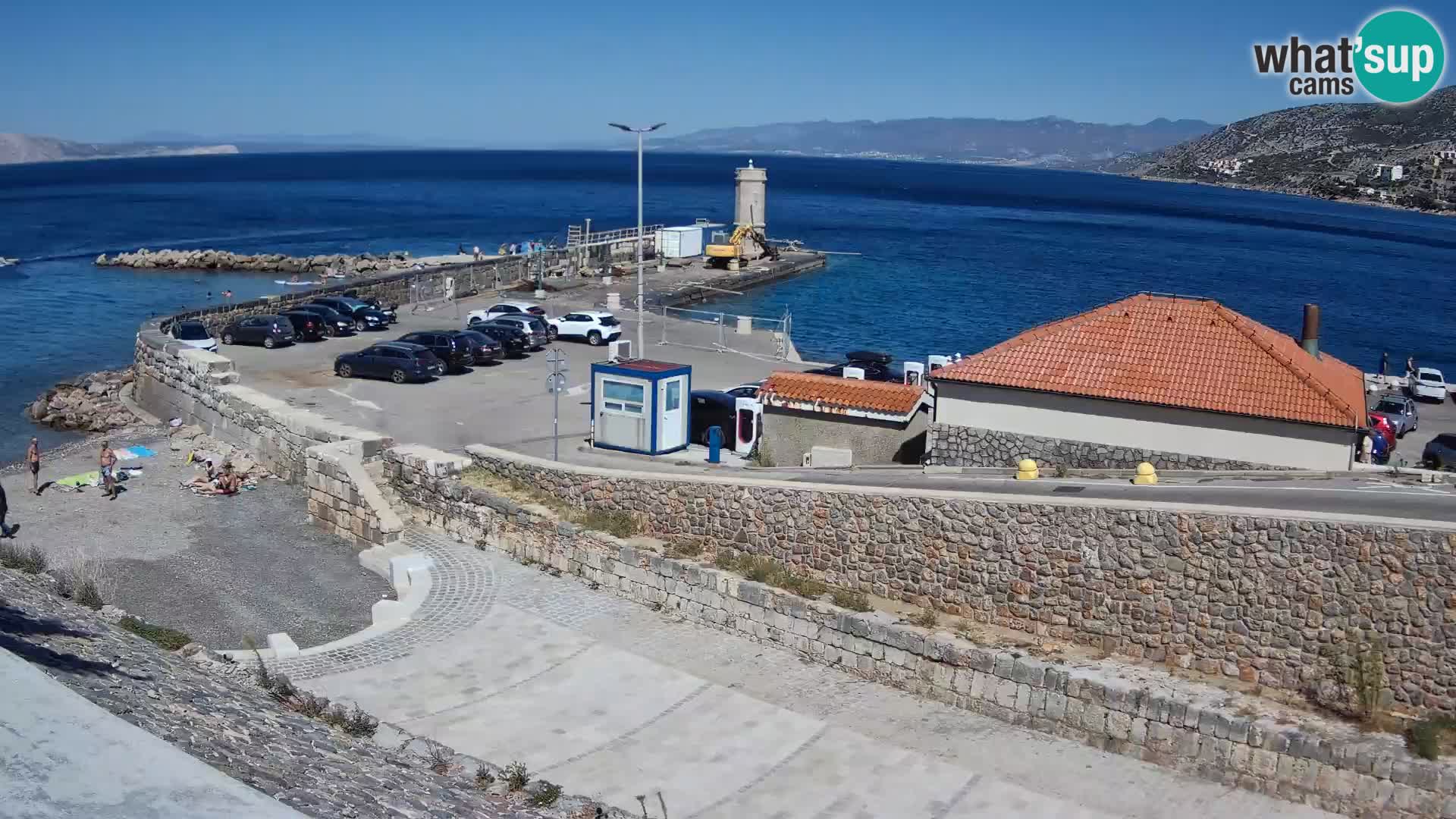 Webcam puerto de Senj – Rompeolas y faro en directo