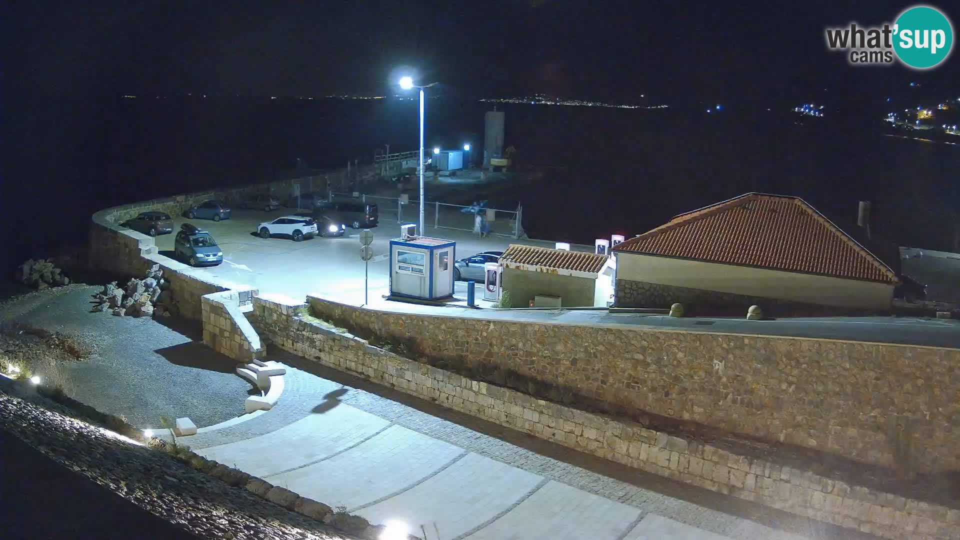 Webcam port de Senj – Vue sur la jetée et le phare