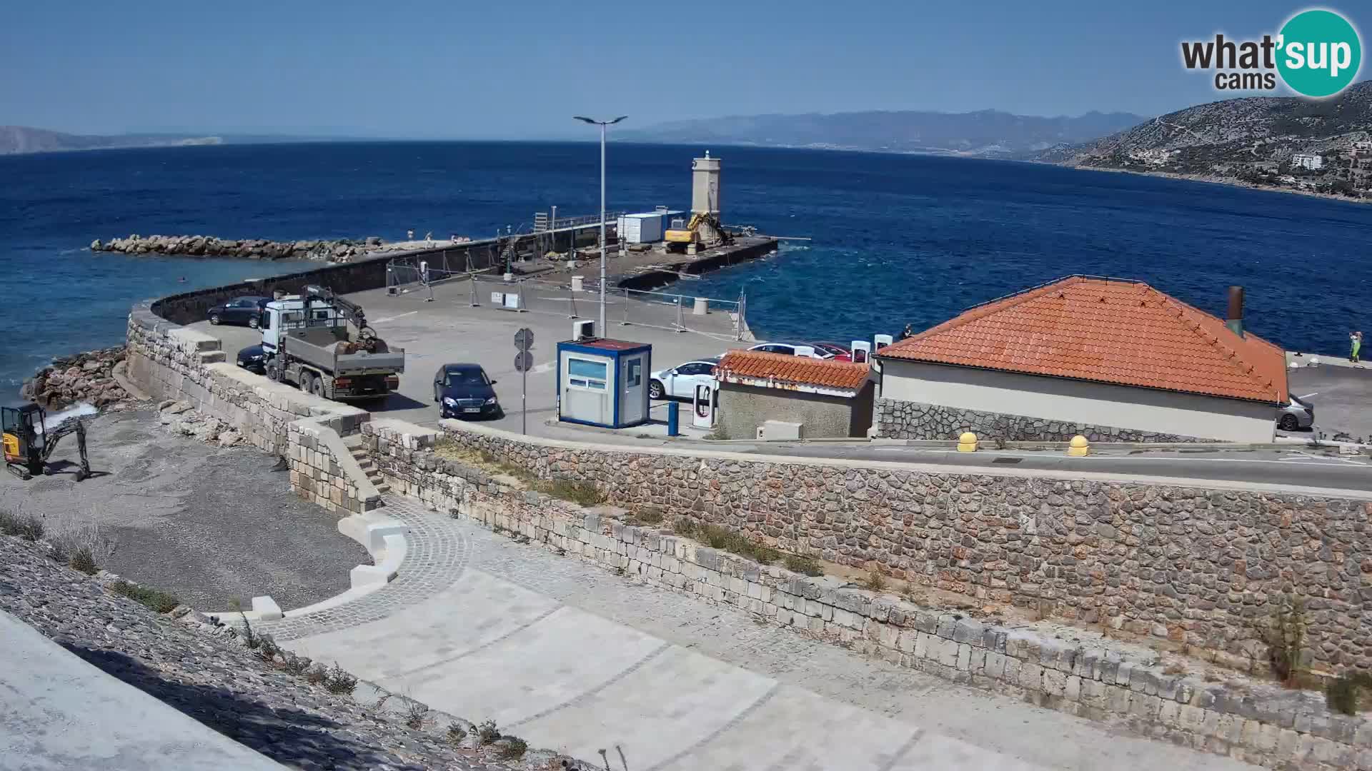 Senj Harbour Webcam – Breakwater & Lighthouse Live View