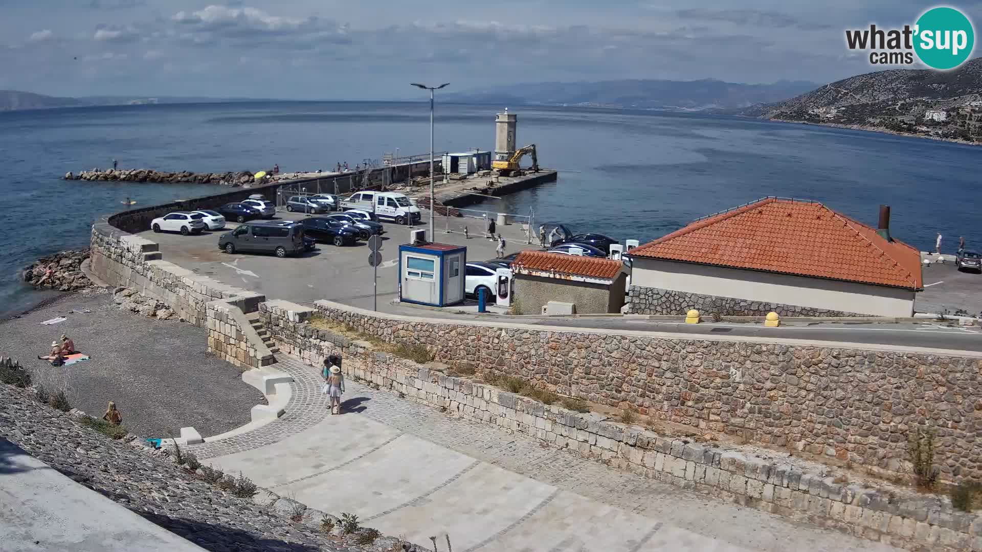 Senj Harbour Webcam – Breakwater & Lighthouse Live View