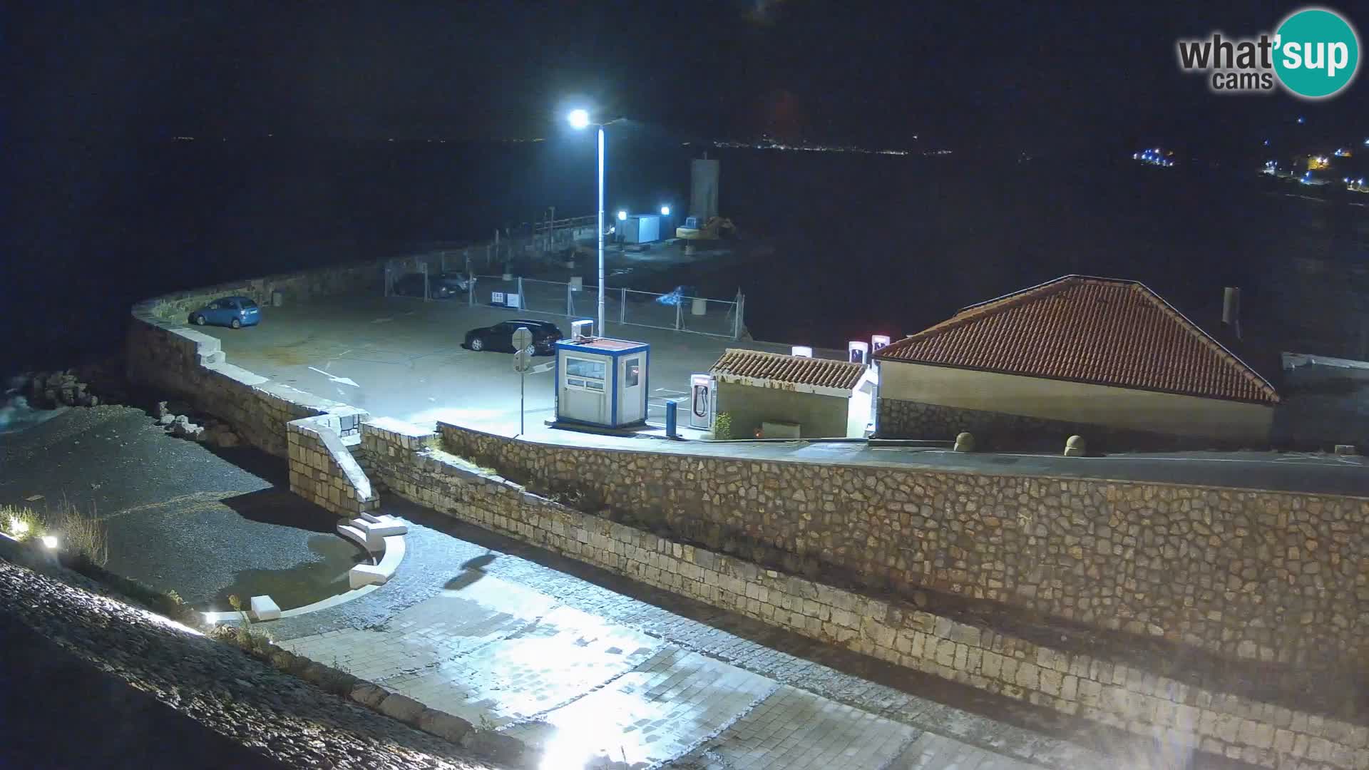 Senj Hafen Webcam – Wellenbrecher & Leuchtturm Liveblick