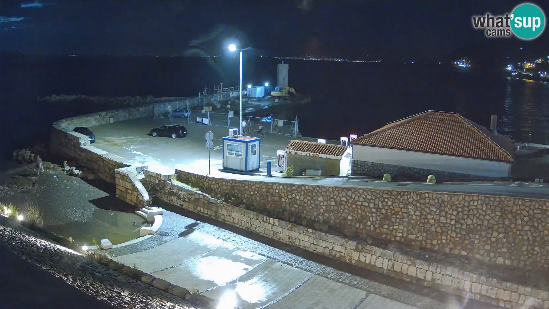 Senj Hafen Webcam – Wellenbrecher & Leuchtturm Liveblick
