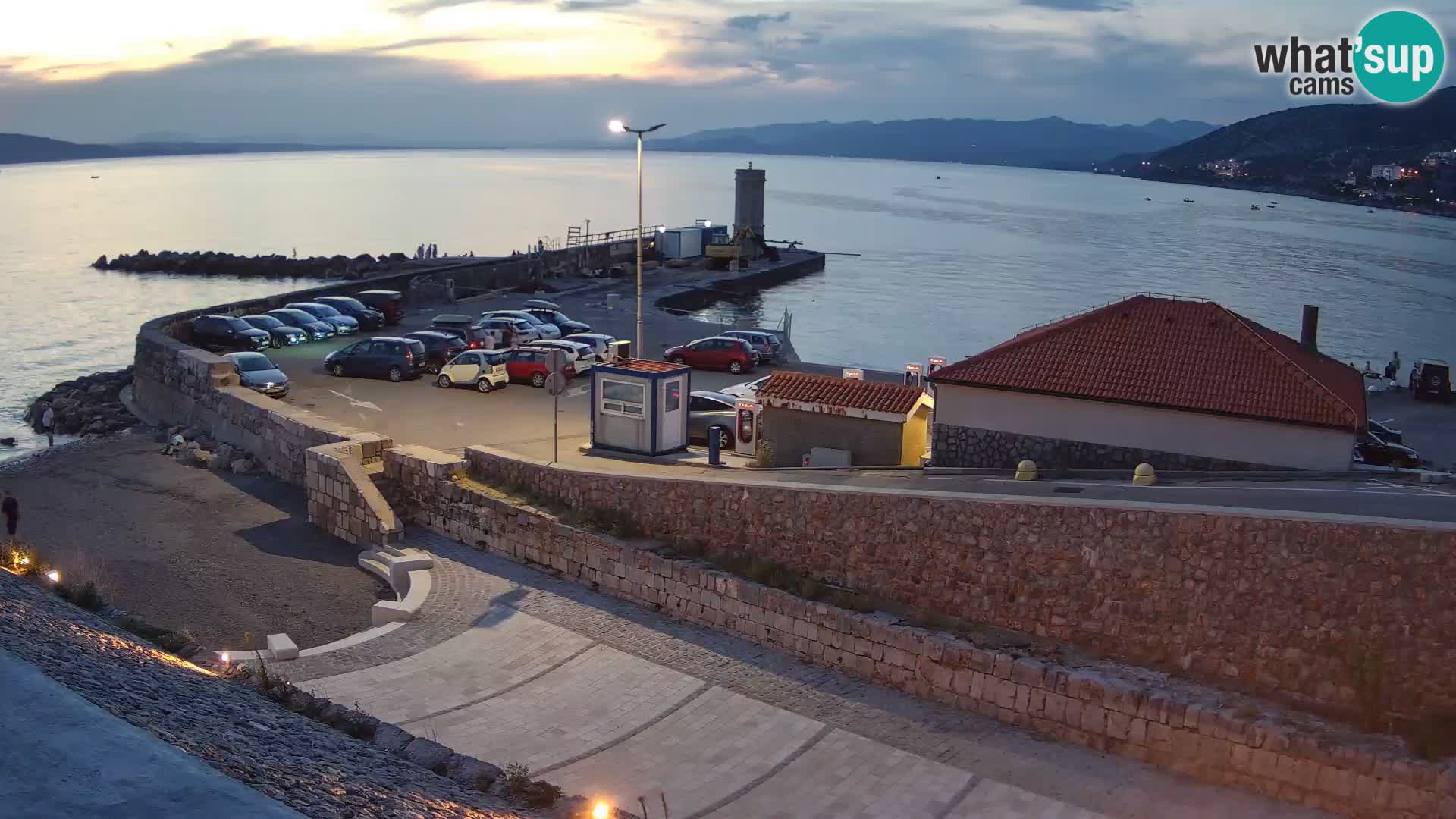 Senj Harbour Webcam – Breakwater & Lighthouse Live View