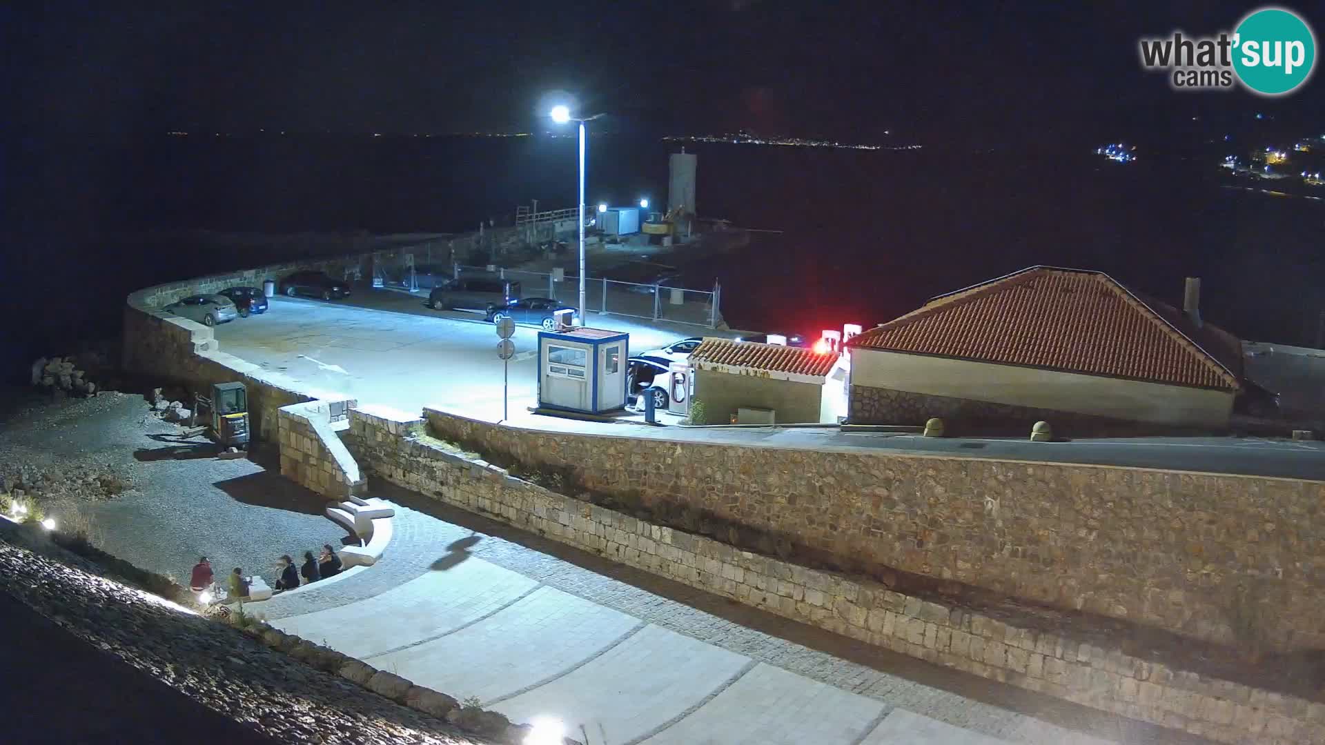 Webcam port de Senj – Vue sur la jetée et le phare