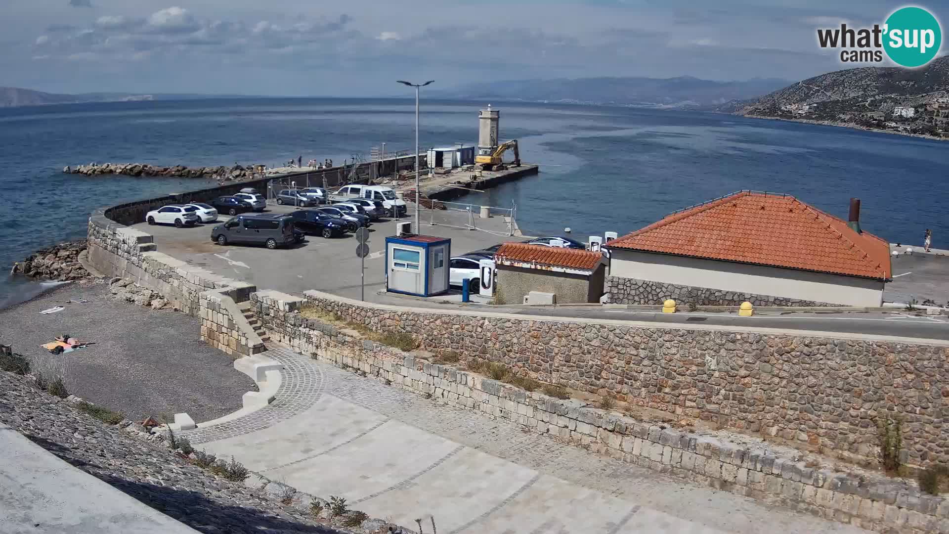 Webcam puerto de Senj – Rompeolas y faro en directo