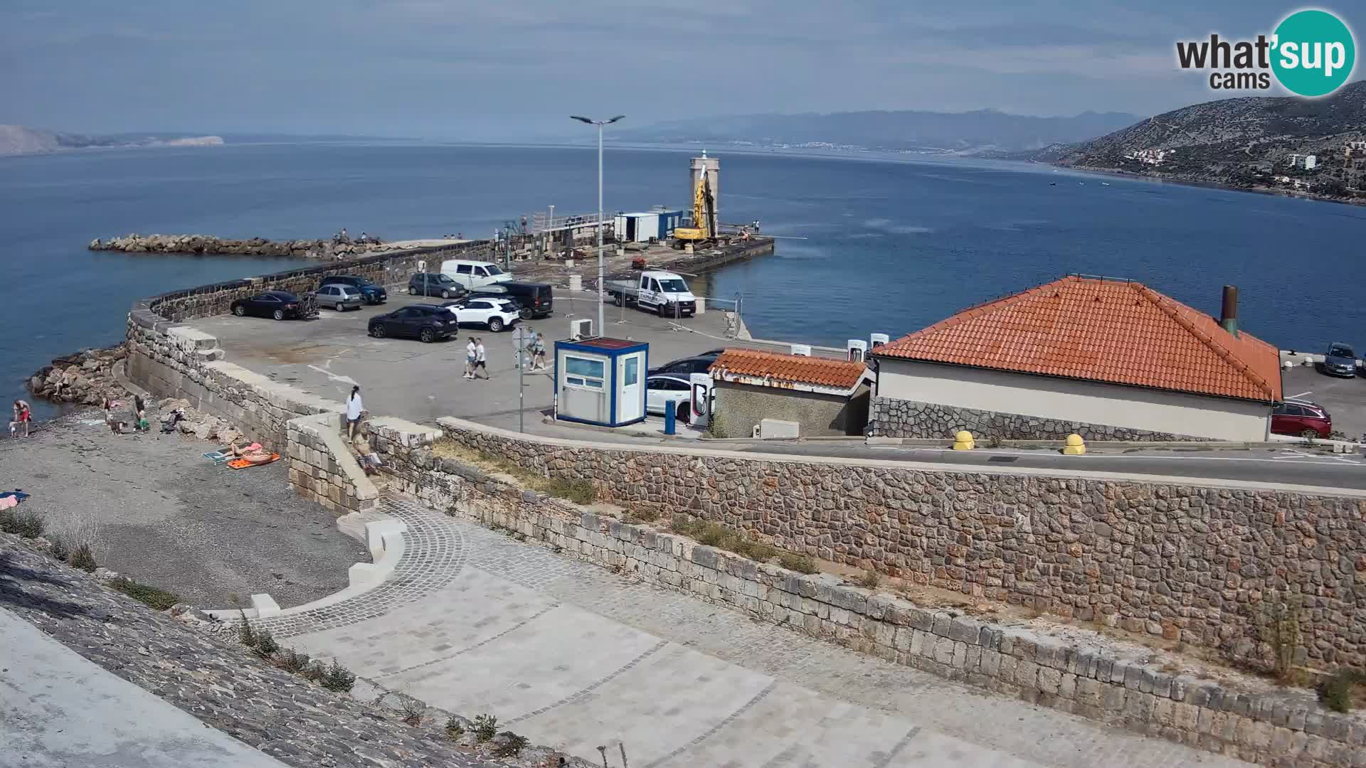 Senj Hafen Webcam – Wellenbrecher & Leuchtturm Liveblick