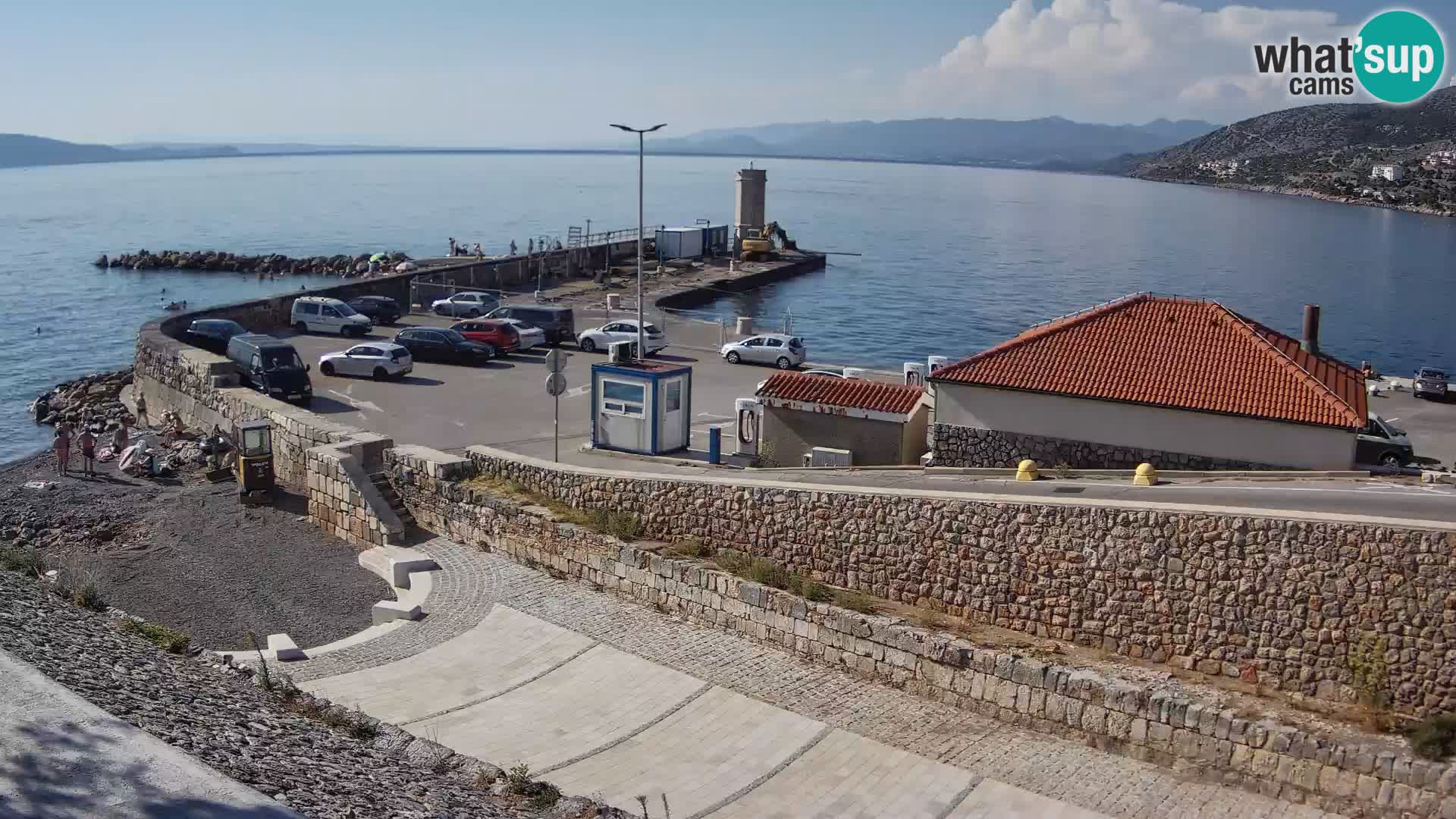 Senj Hafen Webcam – Wellenbrecher & Leuchtturm Liveblick