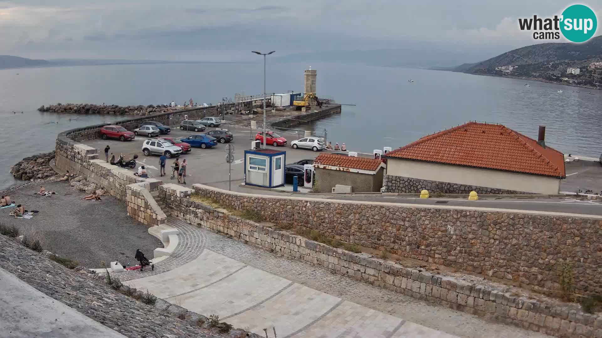 Webcam puerto de Senj – Rompeolas y faro en directo
