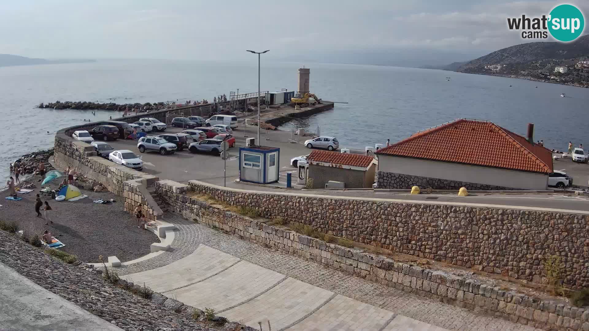 Senj Hafen Webcam – Wellenbrecher & Leuchtturm Liveblick