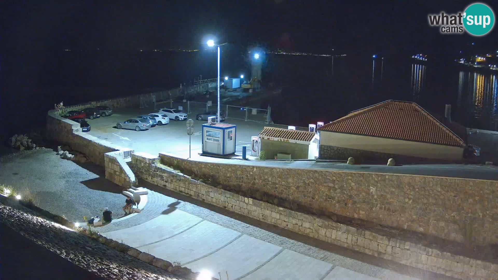 Webcam port de Senj – Vue sur la jetée et le phare