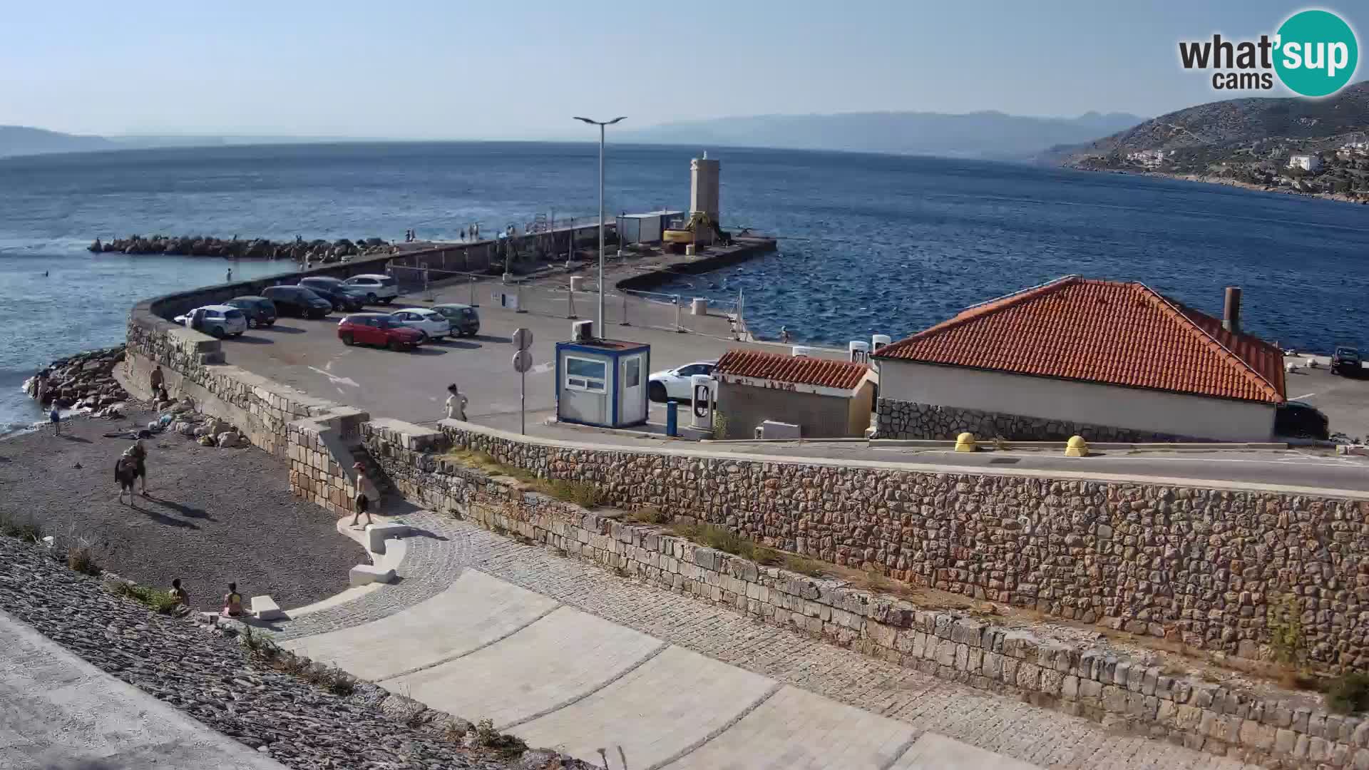 Senj Hafen Webcam – Wellenbrecher & Leuchtturm Liveblick