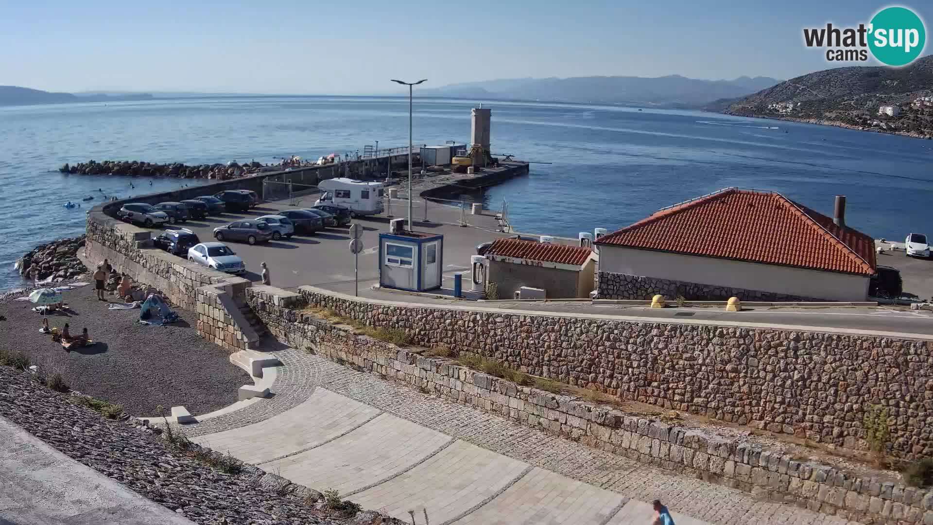 Webcam puerto de Senj – Rompeolas y faro en directo