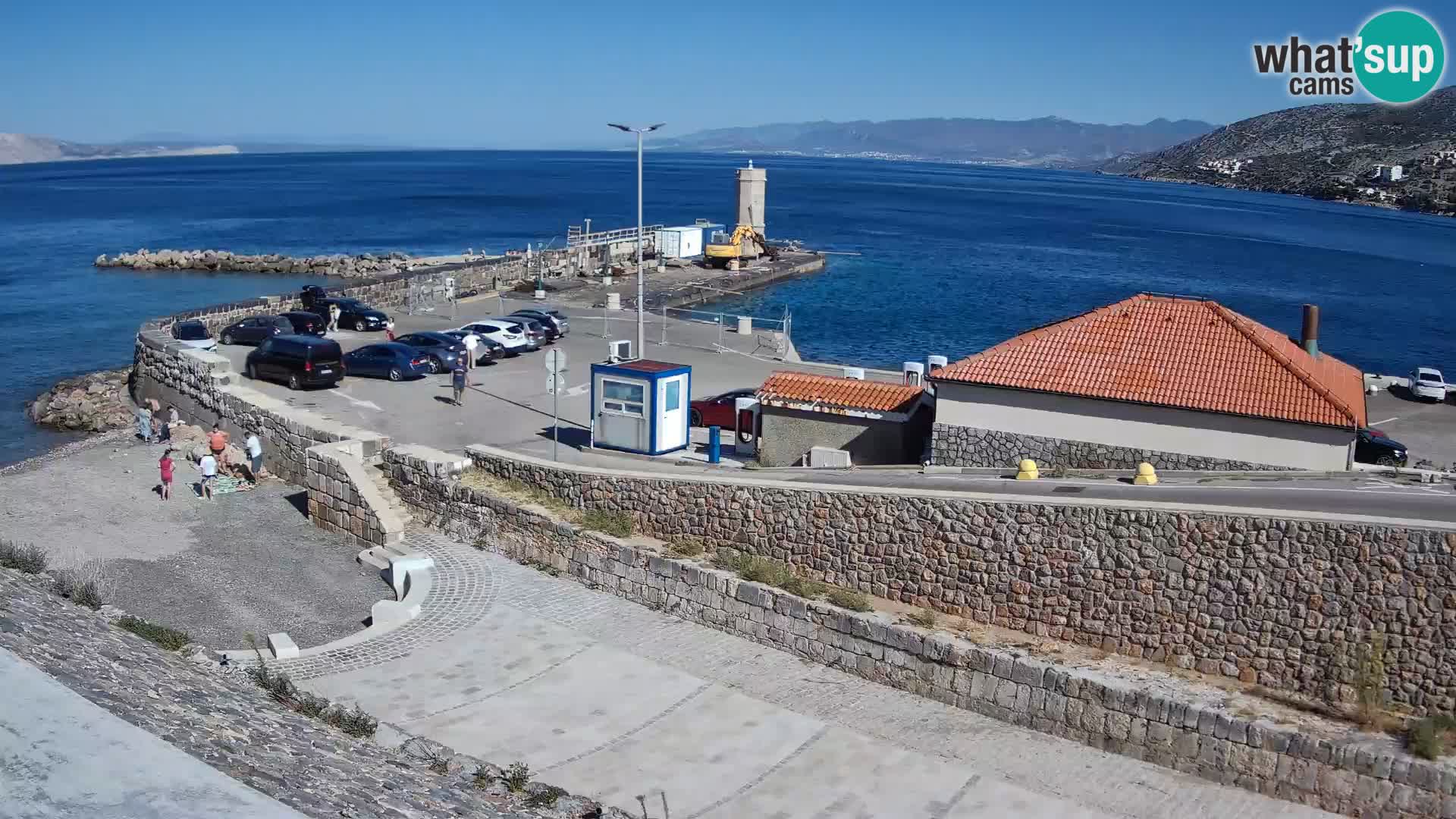 Senj Hafen Webcam – Wellenbrecher & Leuchtturm Liveblick