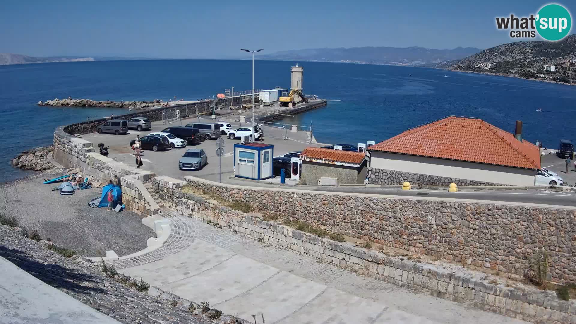 Webcam puerto de Senj – Rompeolas y faro en directo