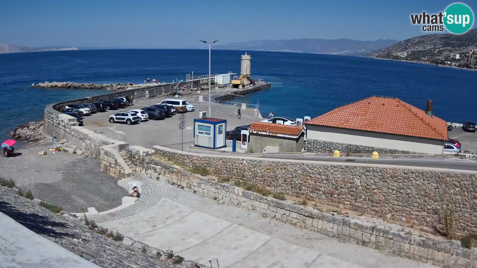 Webcam puerto de Senj – Rompeolas y faro en directo