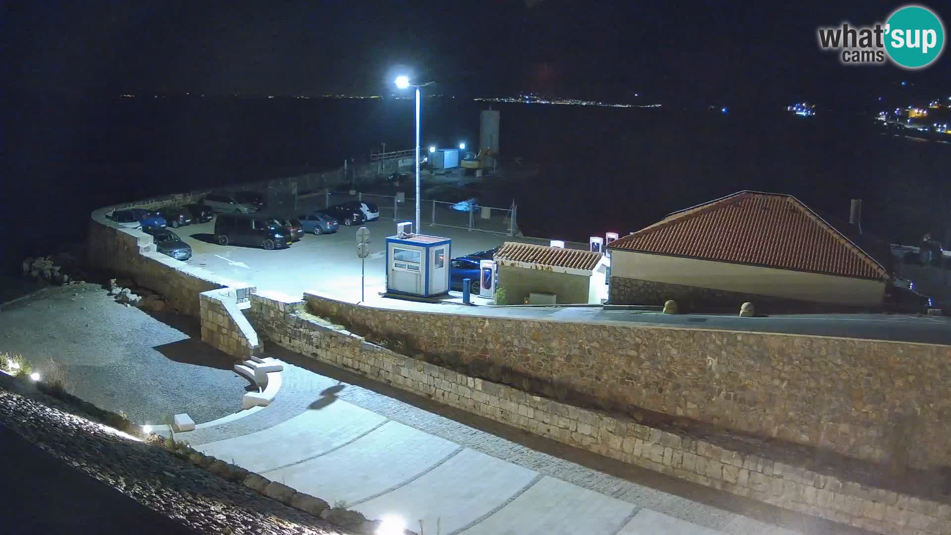 Webcam port de Senj – Vue sur la jetée et le phare