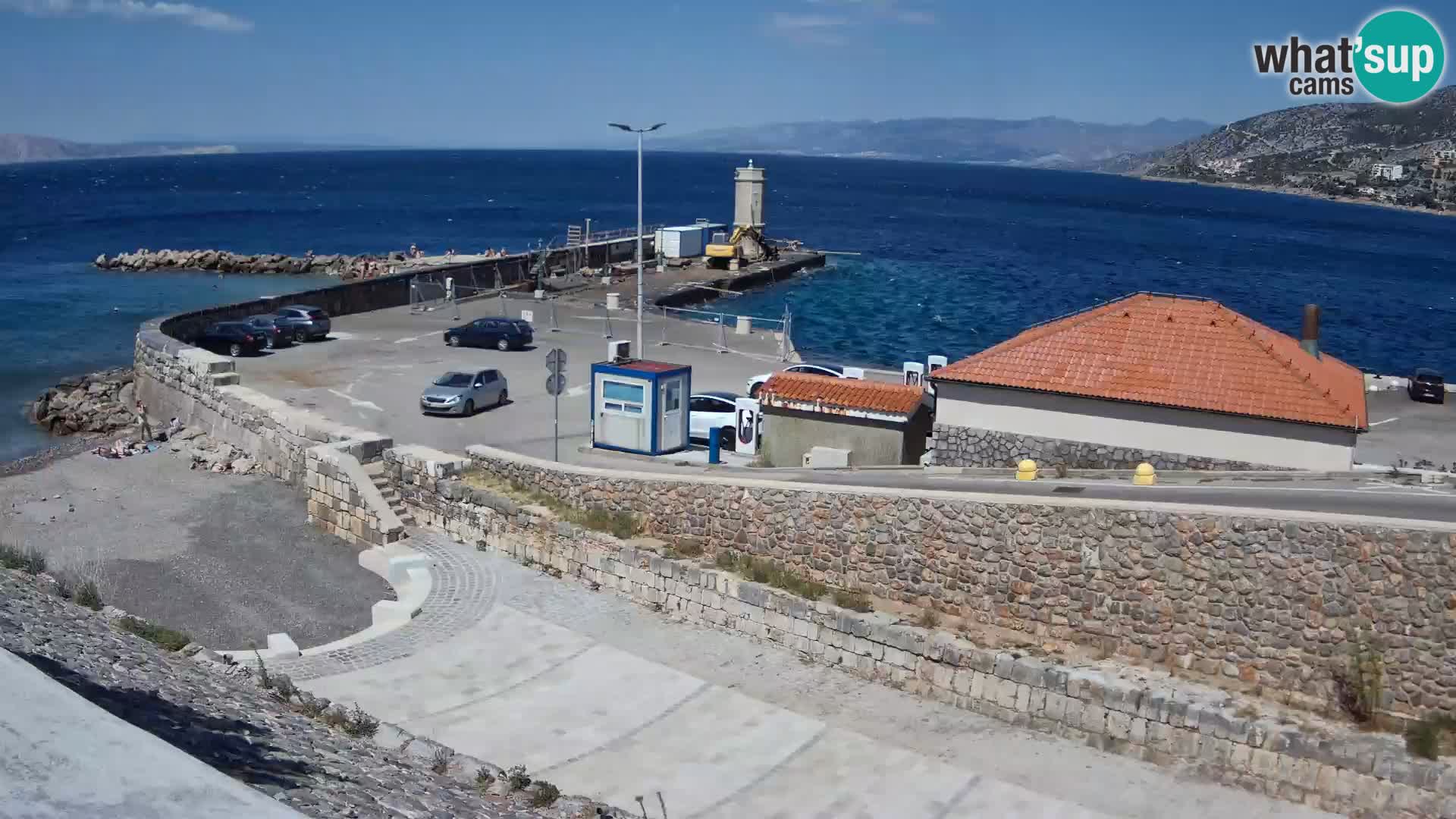 Web kamera Senj luka – Lukobran i svjetionik uživo