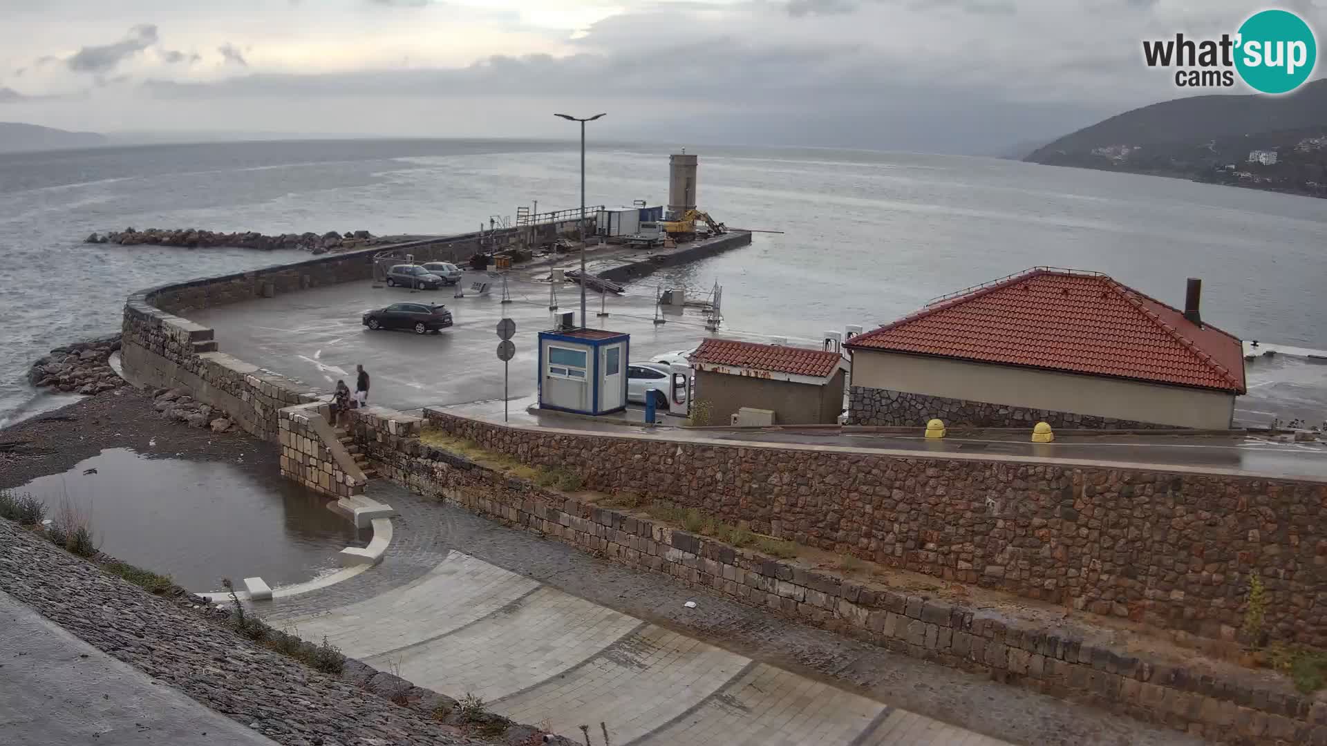 Webcam puerto de Senj – Rompeolas y faro en directo