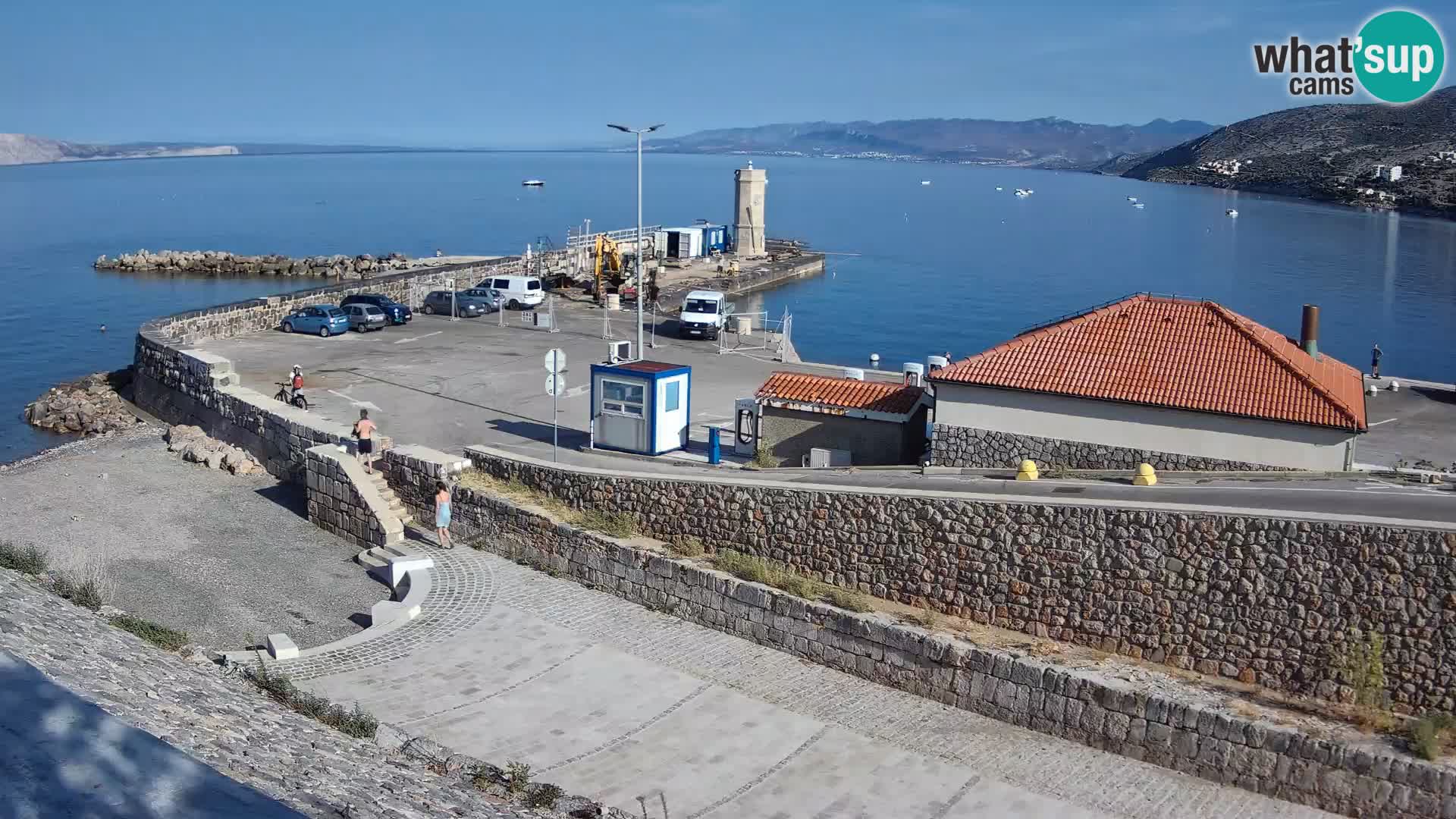 Senj Hafen Webcam – Wellenbrecher & Leuchtturm Liveblick