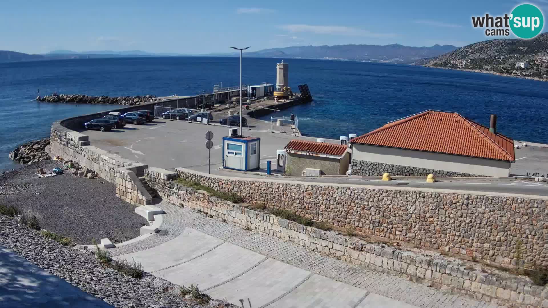 Webcam puerto de Senj – Rompeolas y faro en directo