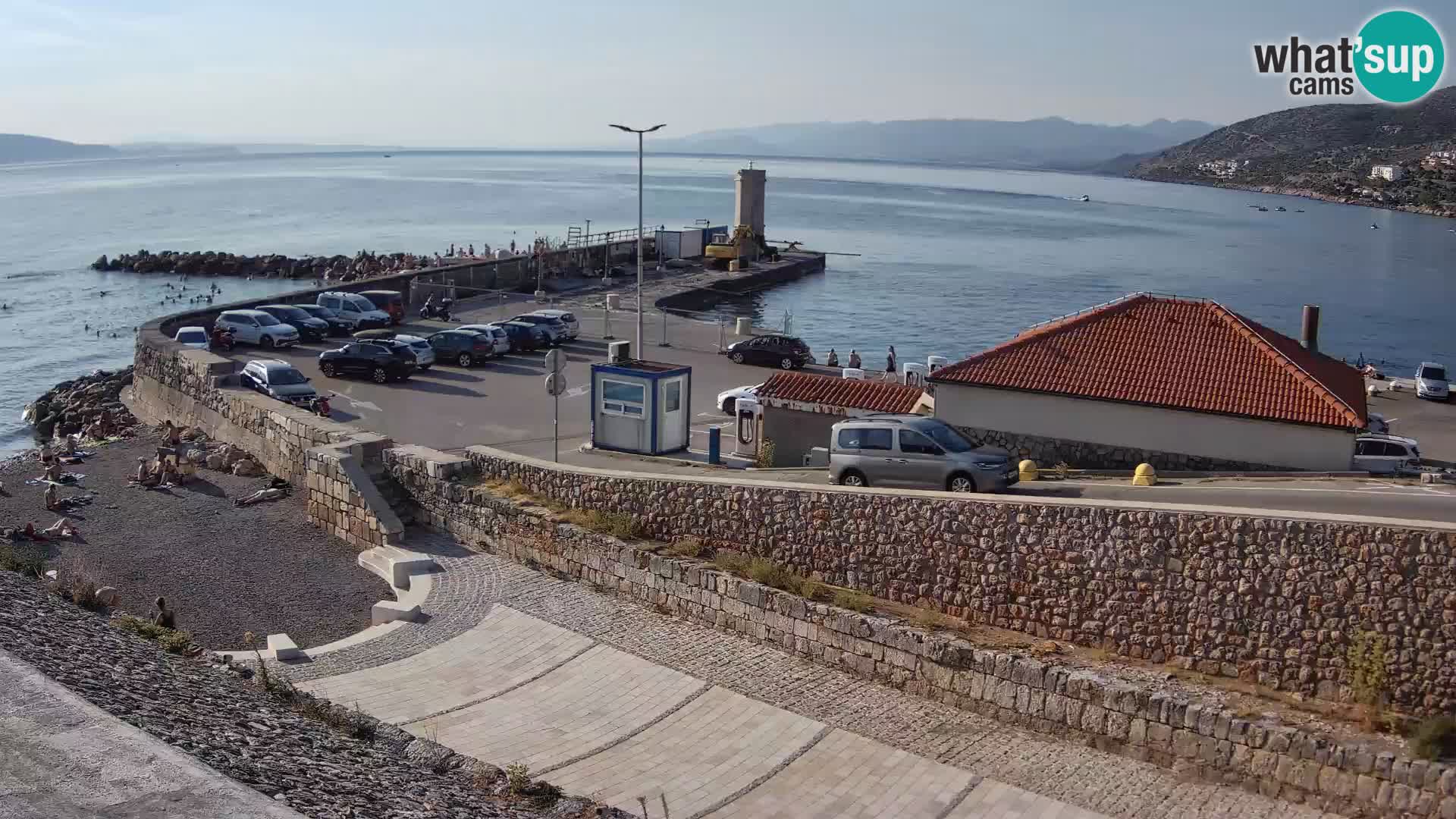 Webcam port de Senj – Vue sur la jetée et le phare
