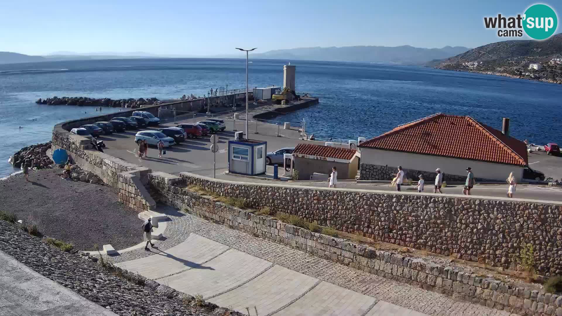 Senj Hafen Webcam – Wellenbrecher & Leuchtturm Liveblick