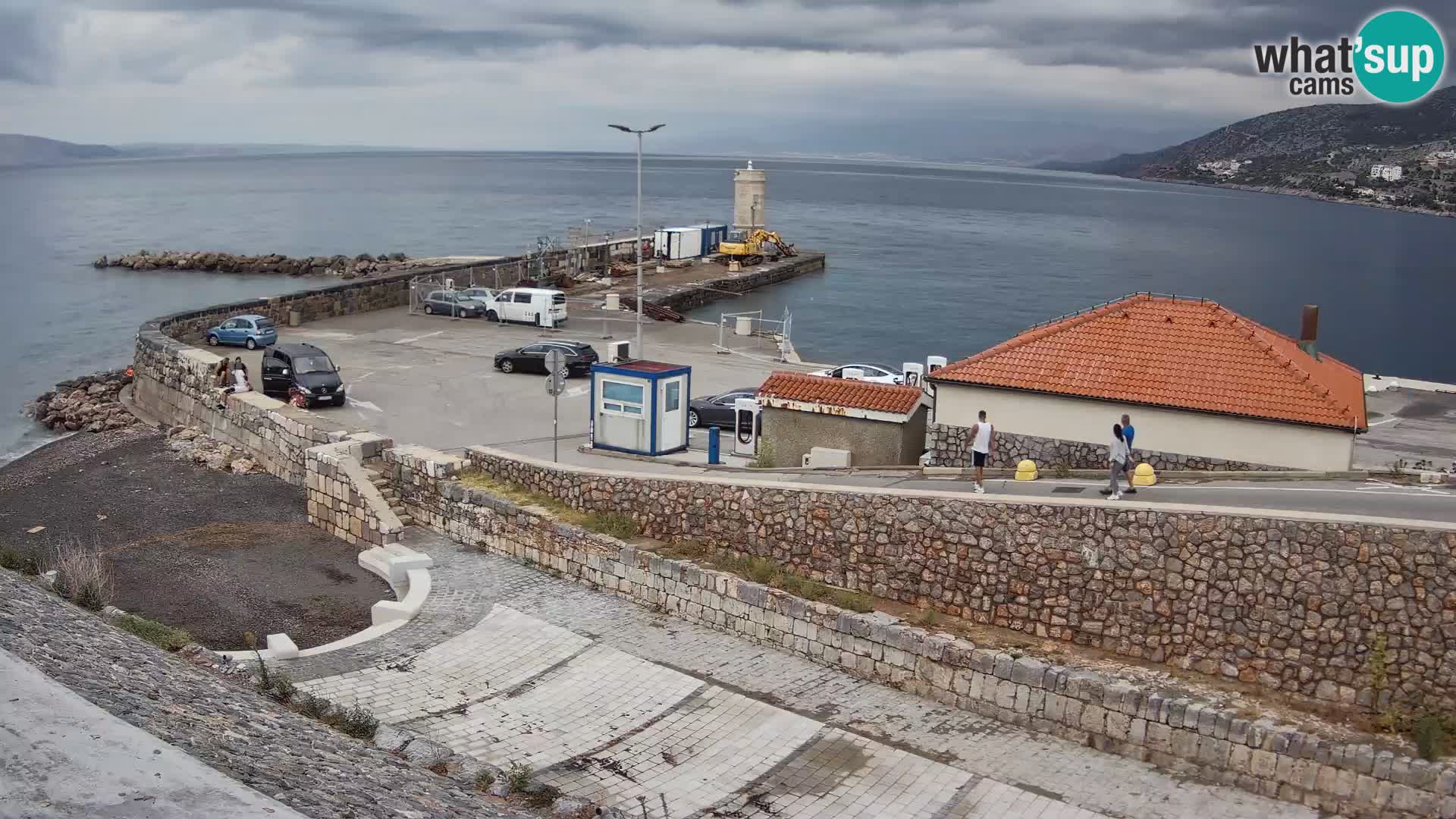 Senj Hafen Webcam – Wellenbrecher & Leuchtturm Liveblick