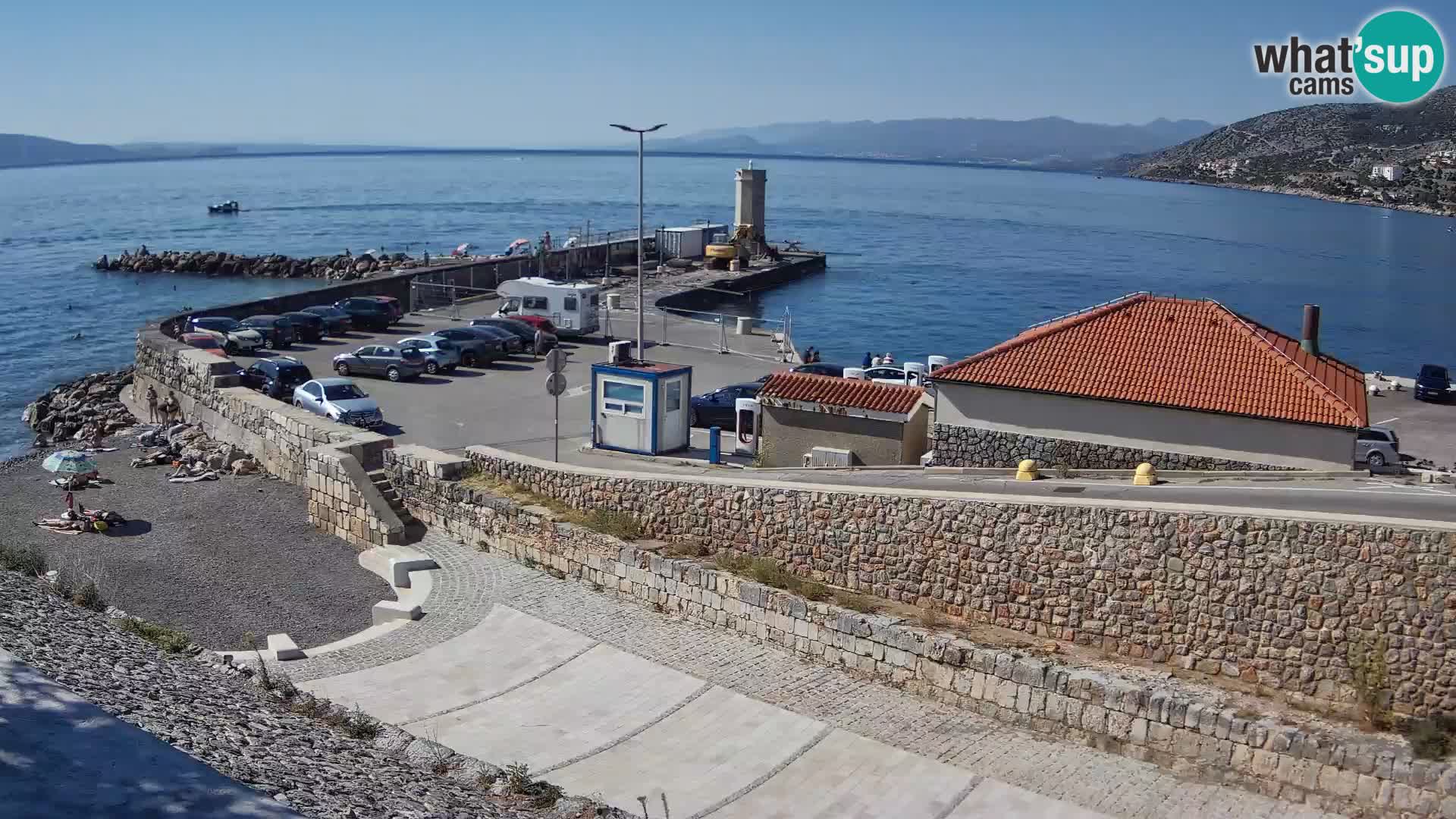 Webcam Porto di Segna – Frangiflutti e Faro in diretta